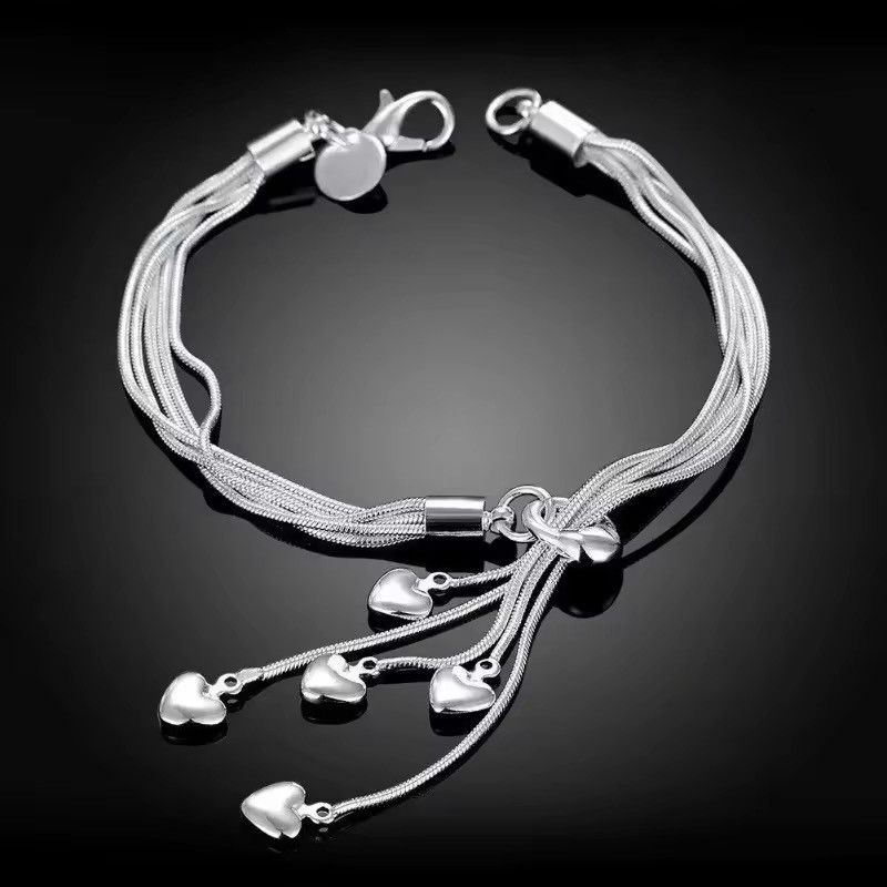 Vintage Love sterling silver Bracelet Size ONE SIZE - 2 Thumbnail