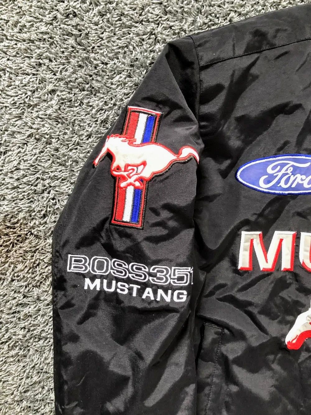Japanese Brand 💥 Ford Mustang Vintage Racing Jacket Retro Y2K Size US XL / EU 56 / 4 - 4 Thumbnail