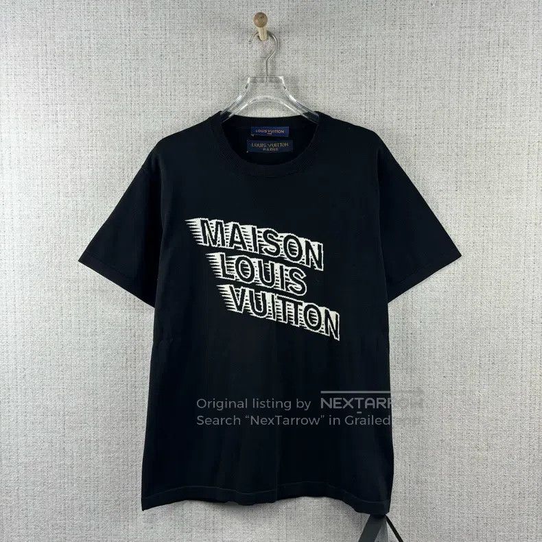 Louis Vuitton Louis Vuitton Logo jacquard knit crewneck short sleeves Size US XL / EU 56 / 4 - 1 Thumbnail