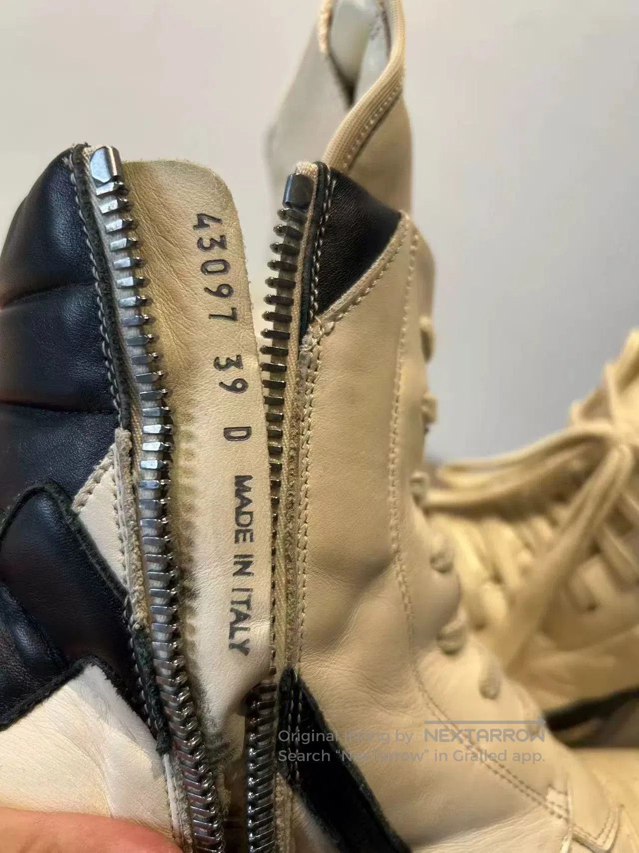 Rick Owens Rick Owens Black Leather High Tops. Size US 6 / EU 39 - 6 Thumbnail