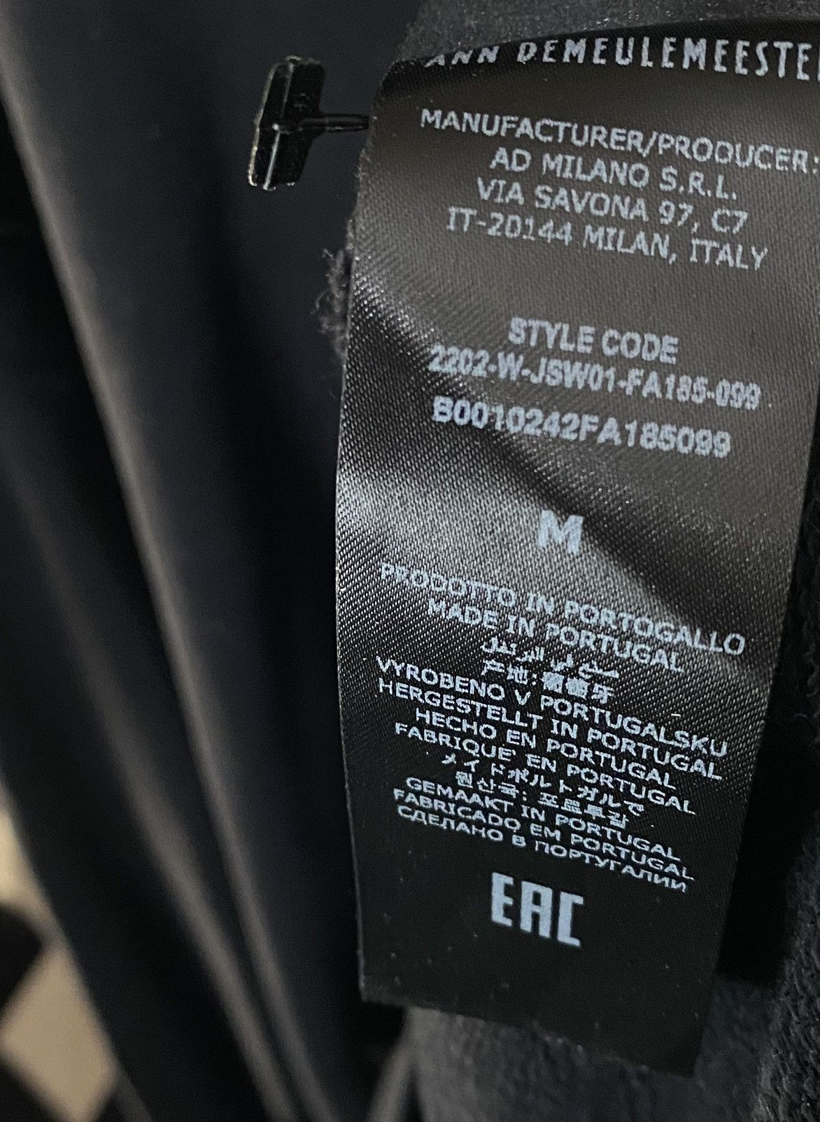 Ann Demeulemeester $710 BARDI COMFORT HOODIE TRIPLE BLACK OVERSIZED Size US XL / EU 56 / 4 - 5 Thumbnail