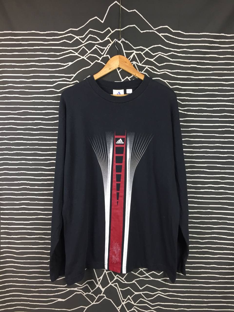 Adidas Vtg Adidas Equipment Sportswear Longsleeve Tee Size US M / EU 48-50 / 2 - 2 Thumbnail