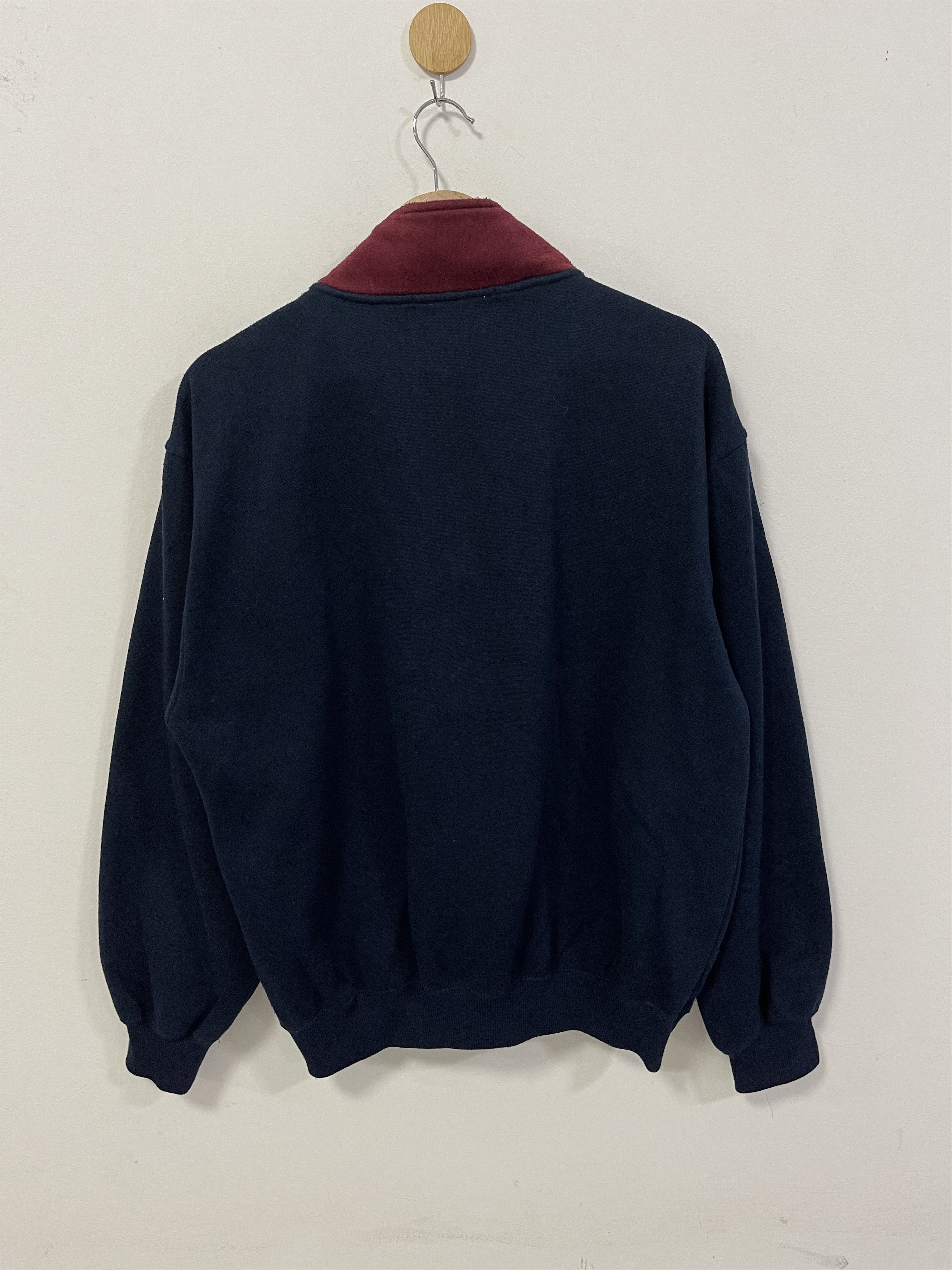 Japanese Brand × Vintage Vintage Check Mate Mini Logo Half Zip Sweatshirt Size US M / EU 48-50 / 2 - 10 Thumbnail