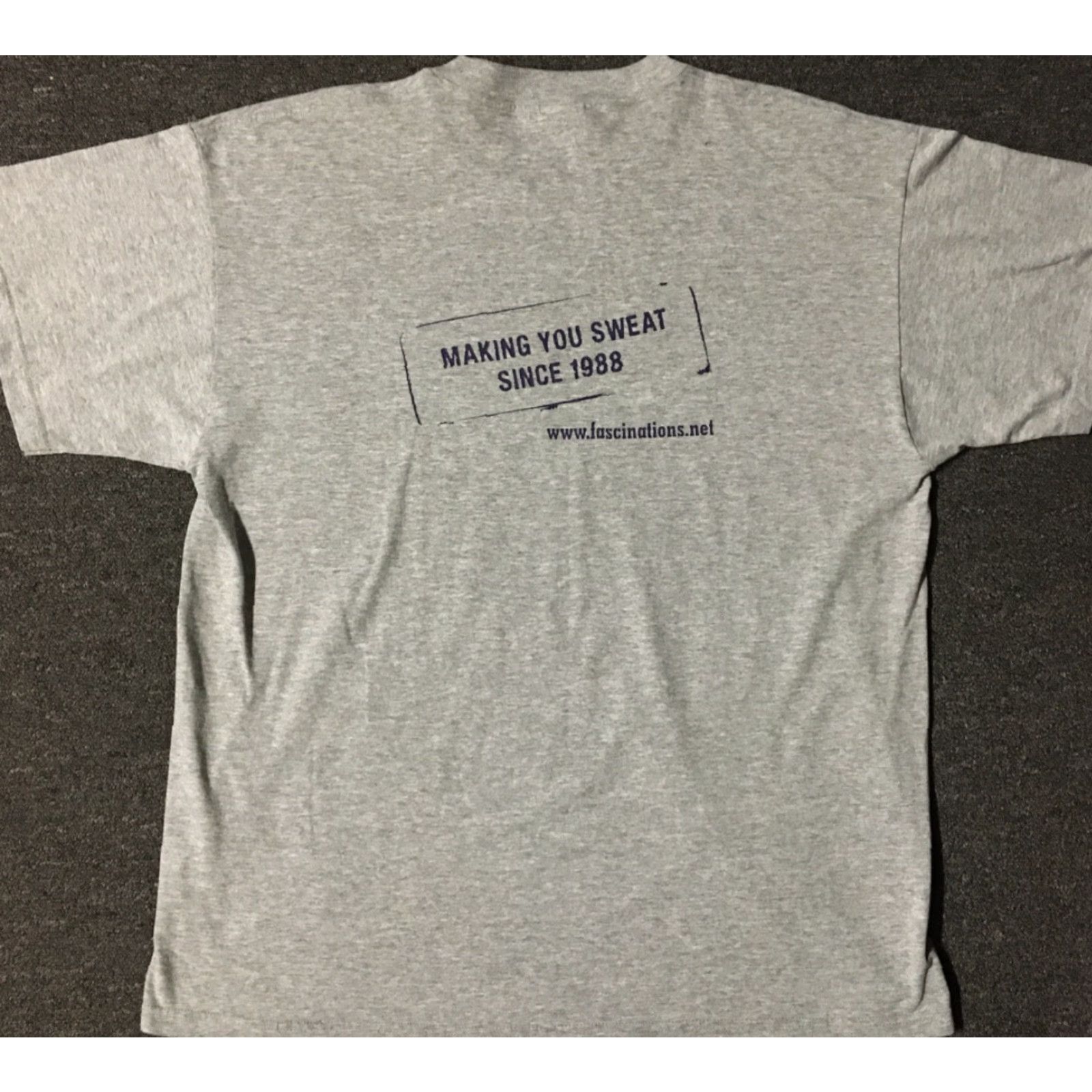 Vintage VINTAGE Property Of F.U. Sex Ed Making You Sweat Shirt XL Gray Mens Short Sleeve 90s Grunge Comedy School College USA USA 80s Surf Skate Size US XL / EU 56 / 4 - 2 Thumbnail
