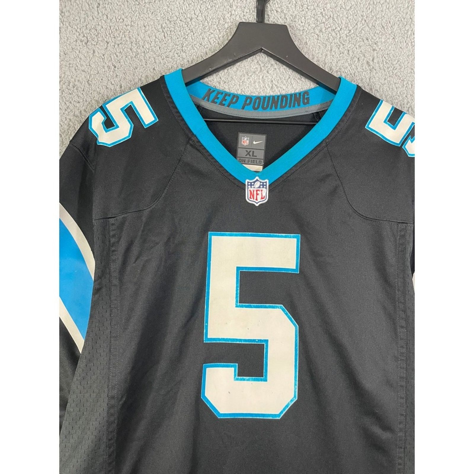 Nike Nike Carolina Panthers Bridgewater #5 NFL Jersey XL Size US XL / EU 56 / 4 - 11 Thumbnail
