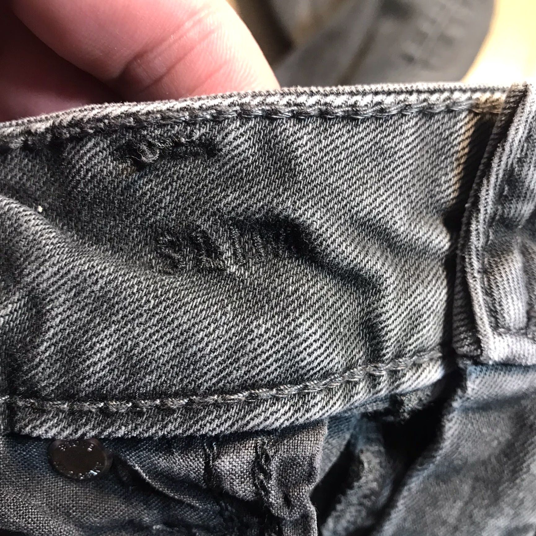 American Eagle Outfitters American Eagle Outfitters Slim Jeans Mens 29x29x32 Distressed Gray Slim Fit 5-Pocket Denim Cotton Blend City Preppy Grunge Men Size US 29 - 7 Thumbnail