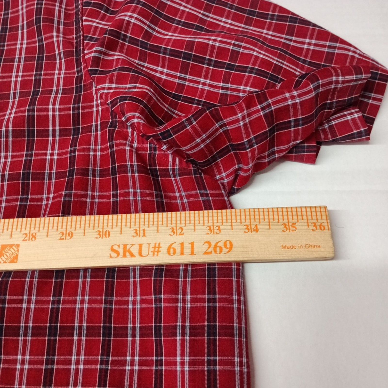 Other Harbor Bay Shirt Men’s 5XL Red Checkered Short Button Down Size US XXL / EU 58 / 5 - 4 Thumbnail