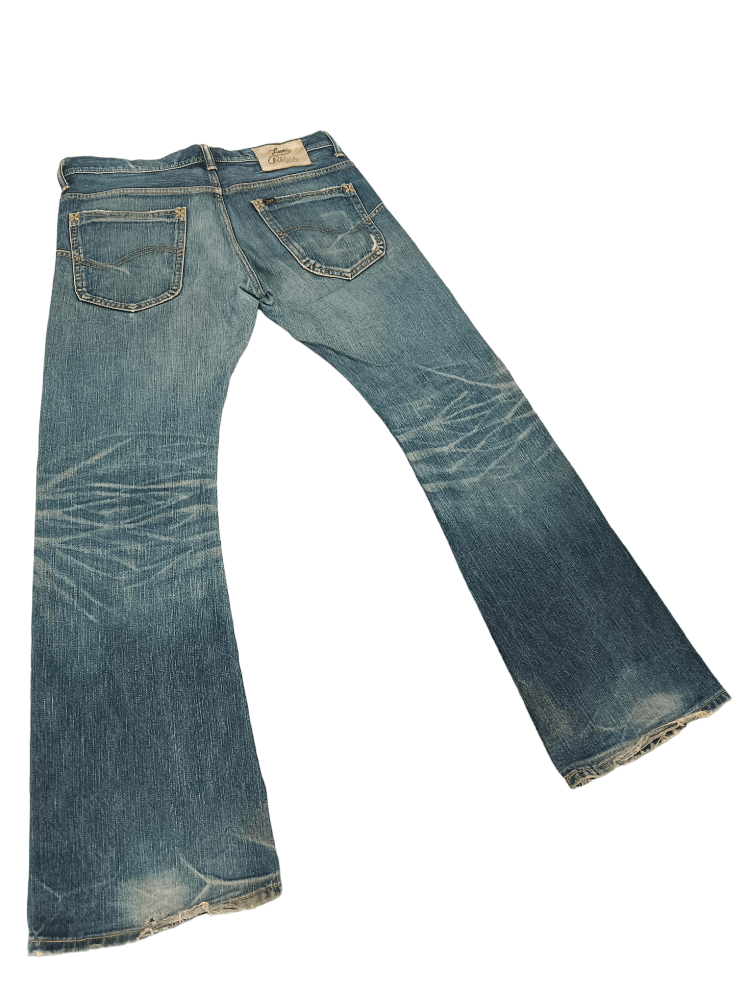 Lee × Vintage Lee Rider Seditionaries Super Flare Denim Size US 33 - 3 Thumbnail