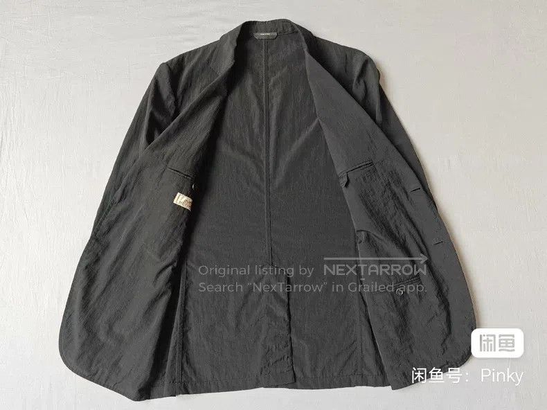 Other Hermes Casual suit jacket, black, nylon windbreaker fabric Size 48R - 4 Thumbnail