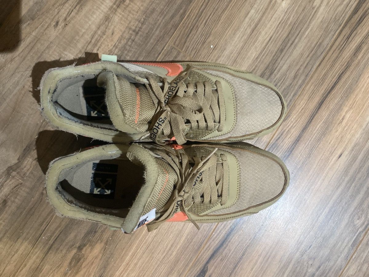 Nike × Off-White Off White Air Max 90 Desert Ore Size US 9.5 / EU 42-43 - 3 Thumbnail