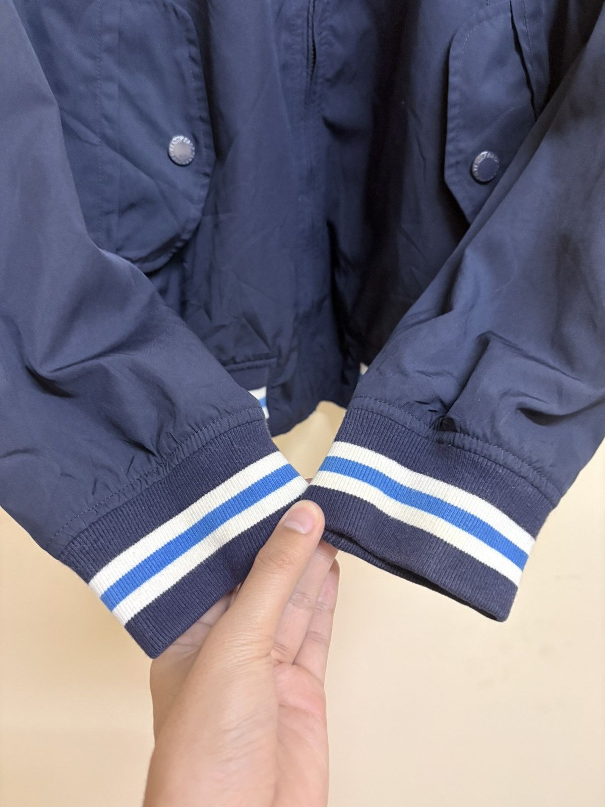 Fred Perry Fred Perry Nylon Navy Blue Jacket Size US M / EU 48-50 / 2 - 6 Thumbnail