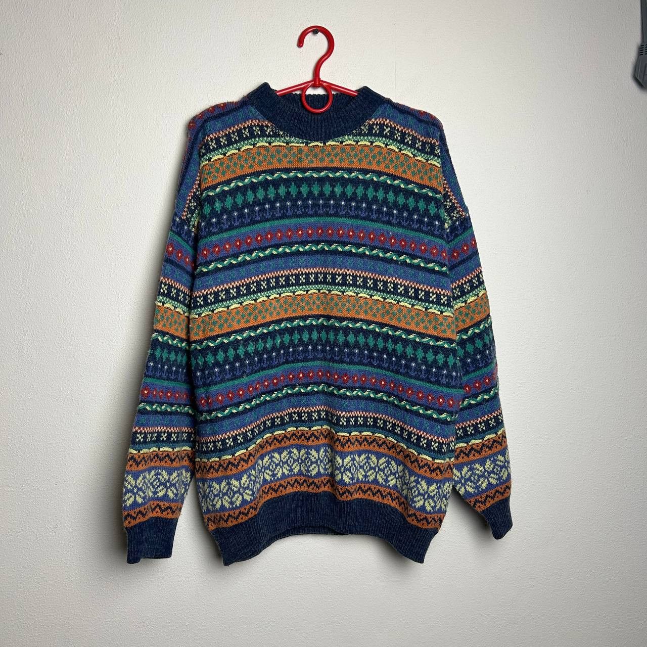Vintage Vintage Ireland Made In Italy 90s Coogi style rare sweater Size US L / EU 52-54 / 3 - 1 Thumbnail