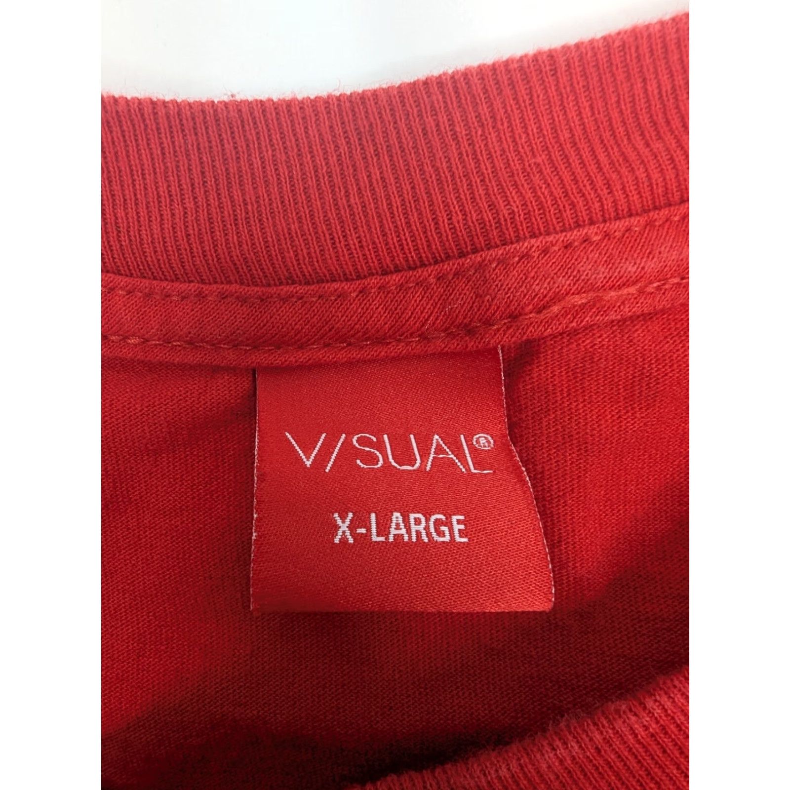 Vintage VISUAL Apparel T-Shirt Mens XL Red Cotton Logo Graphic Print Streetwear Sports Skate Urban Casual Short Sleeve Crew Neck 2020s Vintage No Size US XL / EU 56 / 4 - 7 Thumbnail