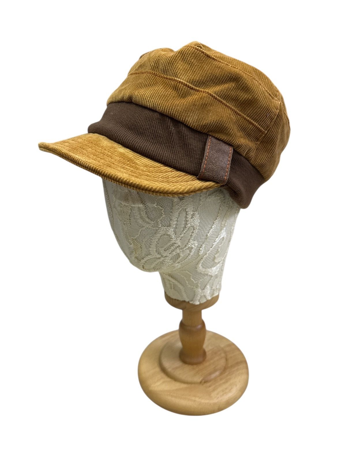 Katharine Hamnett London VINTAGE HAMNETT CORDUROY BASKER HAT CAP Size ONE SIZE - 2 Thumbnail