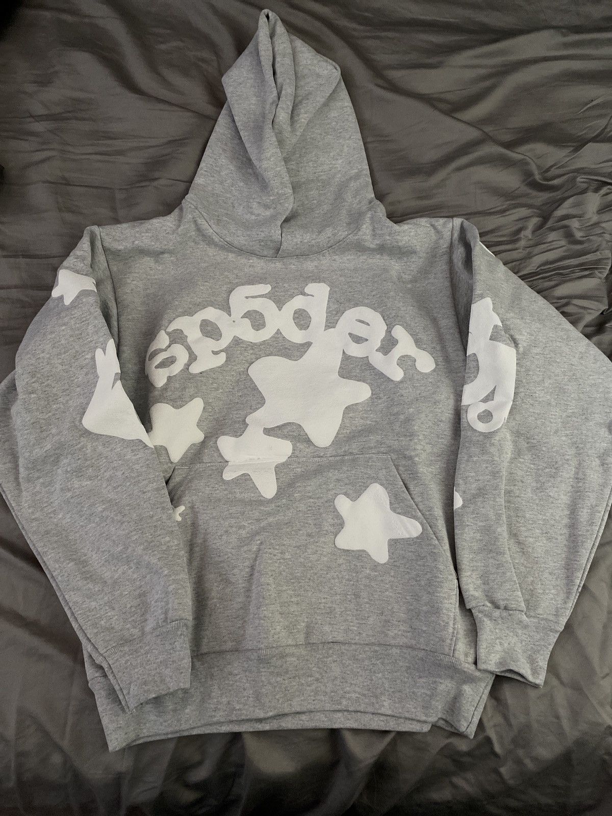 image of Spider Worldwide Sp5Der Beluga Hoodie “Grey”, Men's (Size Small)