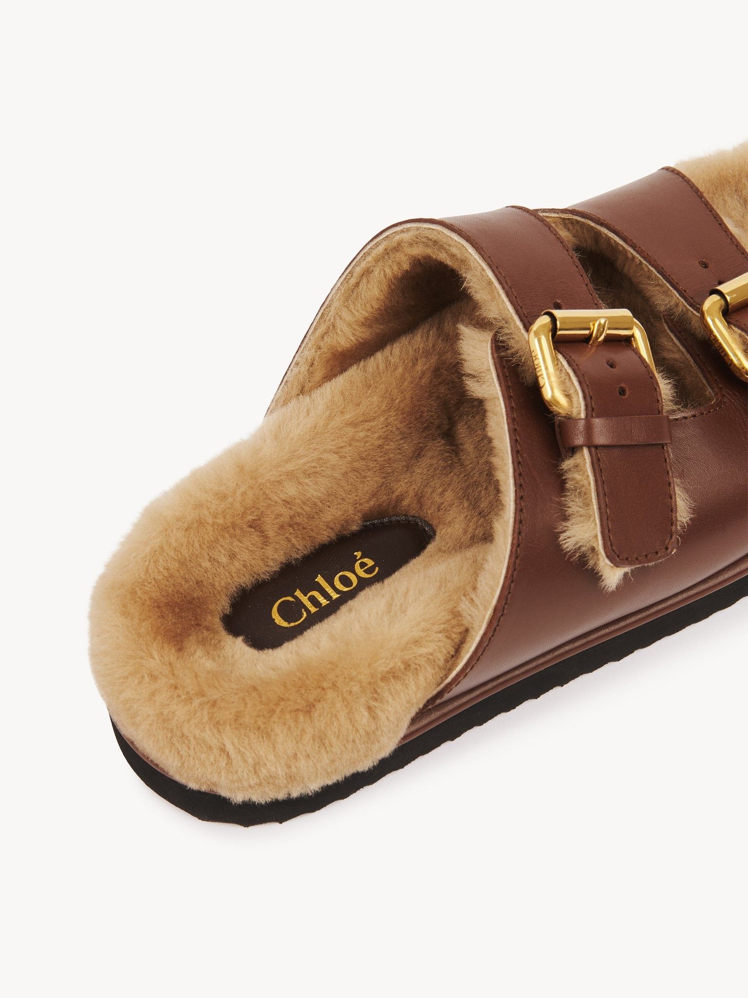 Chloe o1loc1c11025 Nile Slides in Sooty Brown Size US 6 / IT 36 - 5 Thumbnail