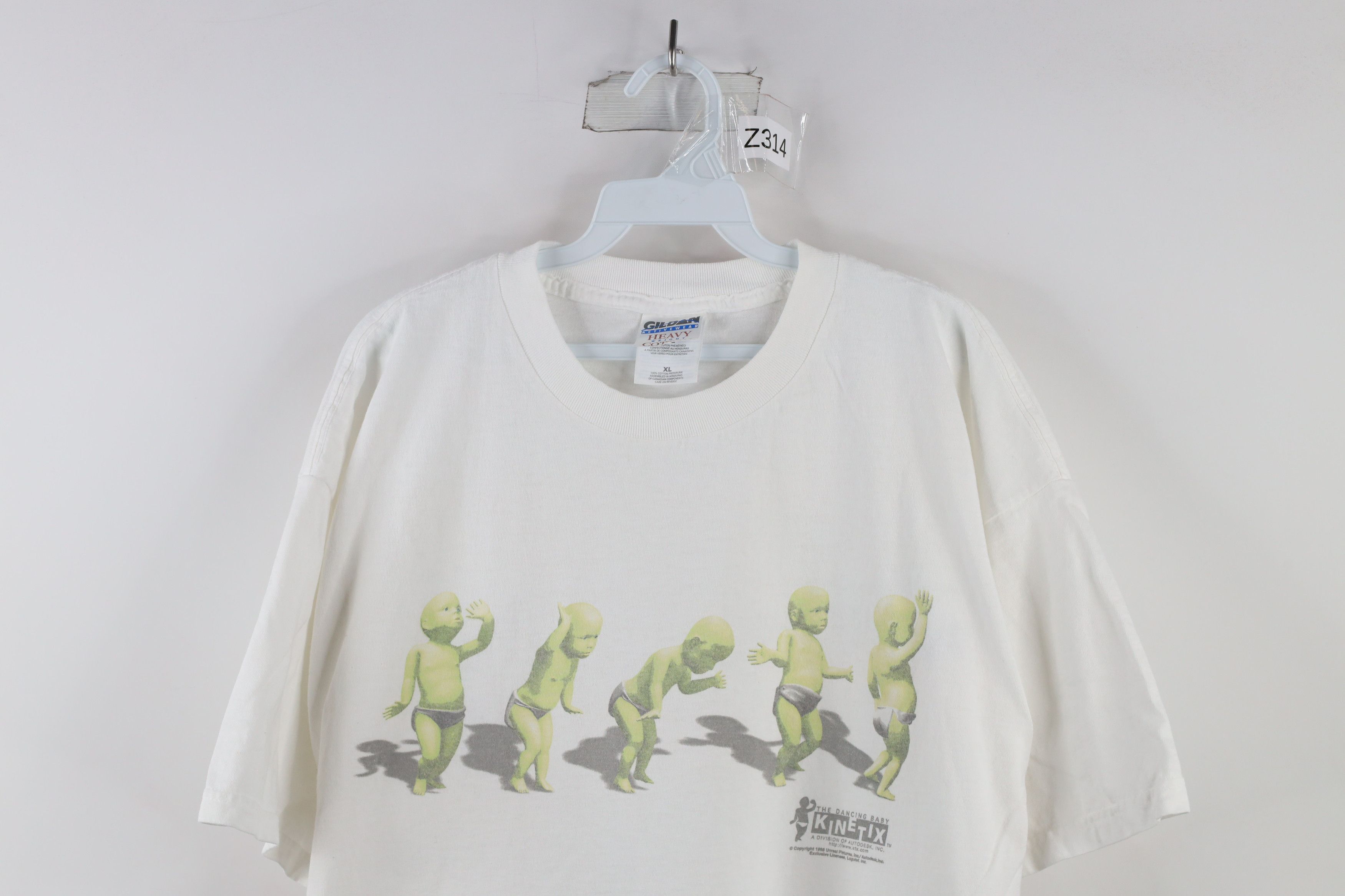 Vintage Vintage 90s Kinetix The Dancing Baby Short Sleeve T-Shirt Size US XL / EU 56 / 4 - 2 Thumbnail