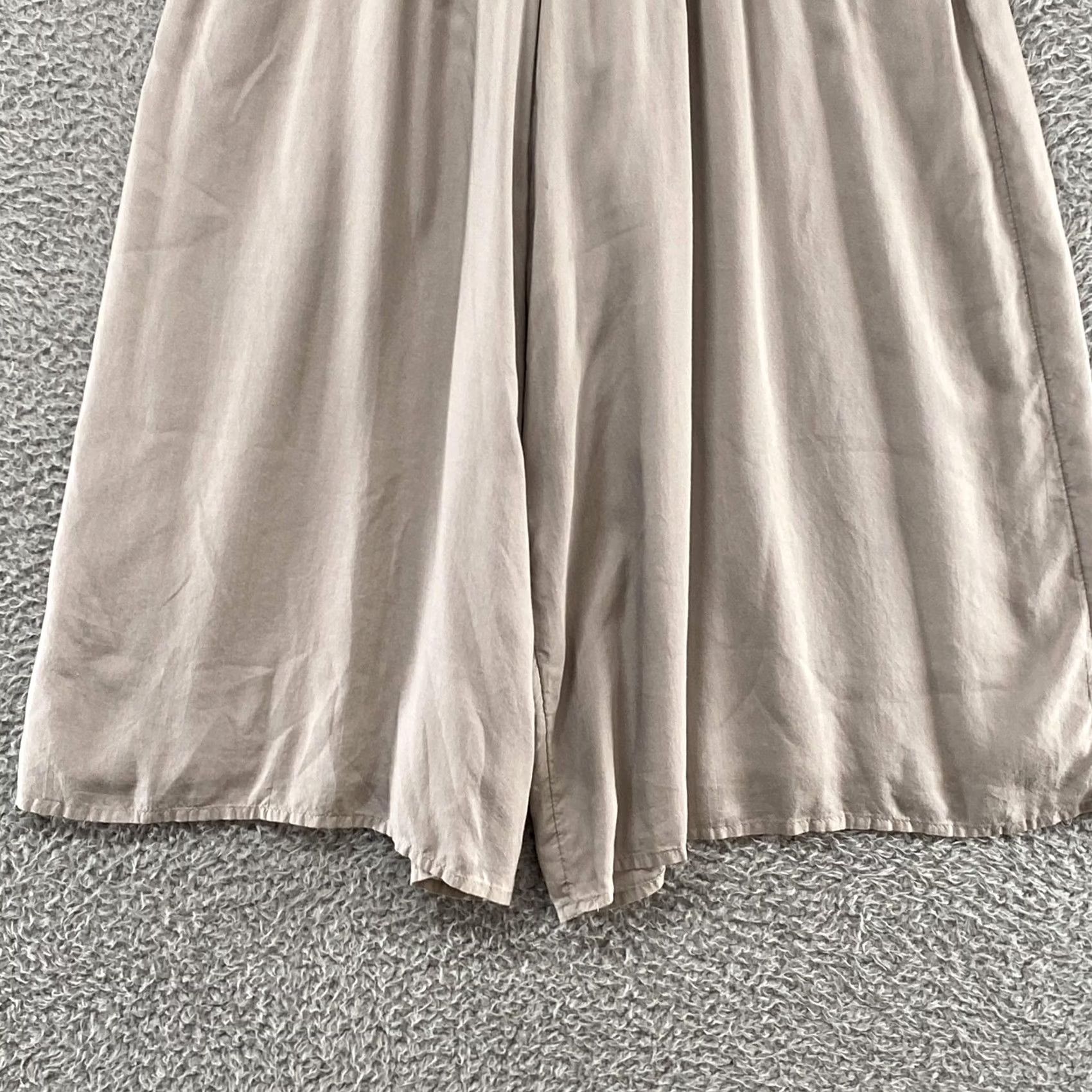 Vintage Wilfred Jumpsuit Womens XXS Beige V Neck Wide Leg Capsule Minimalist Aritzia Size XXS / US 00 / IT 34 - 3 Thumbnail