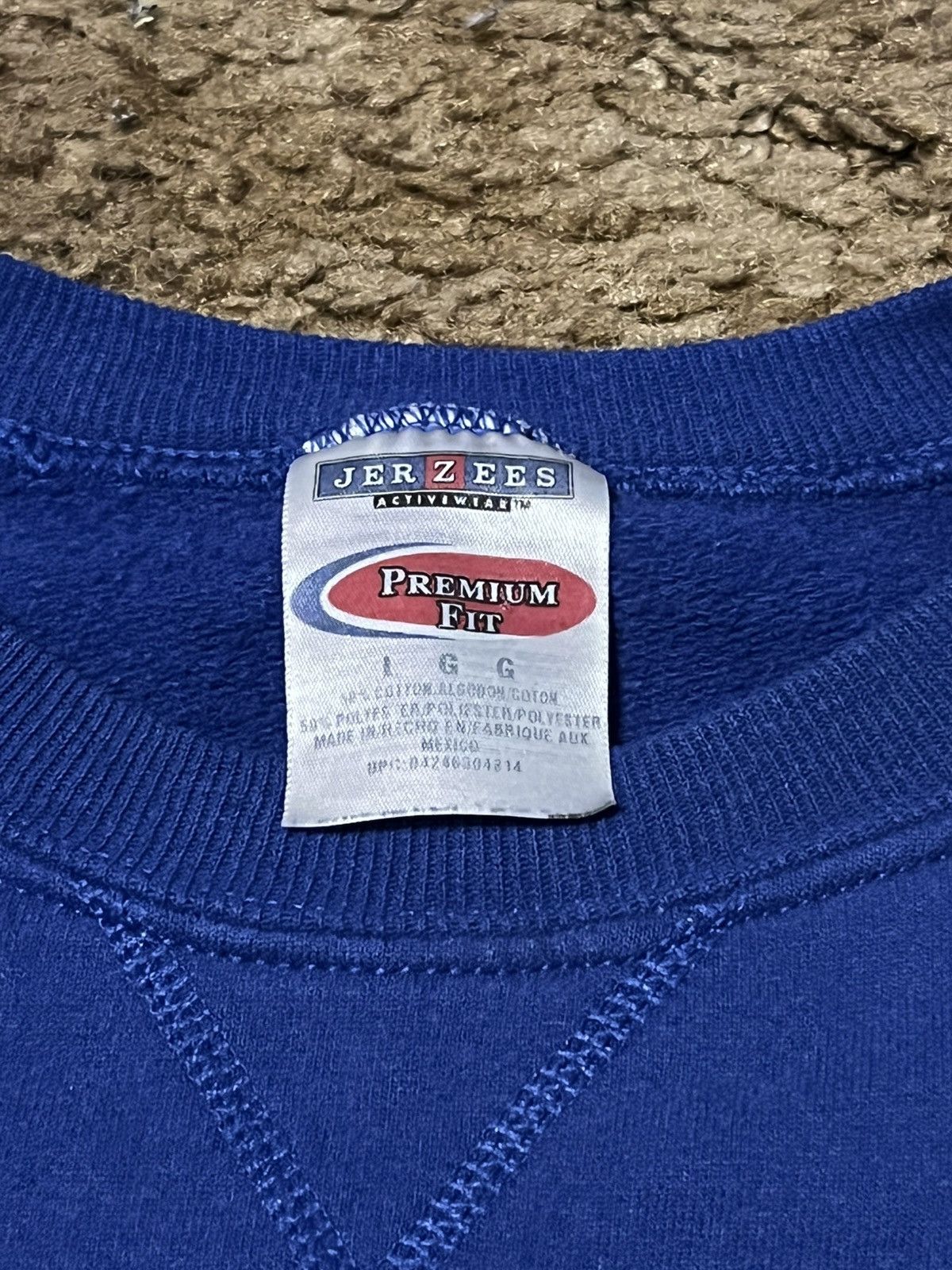 Jerzees Vintage Jerzees Blank Crewneck Sweatshirt Blue Large Size US L / EU 52-54 / 3 - 4 Thumbnail