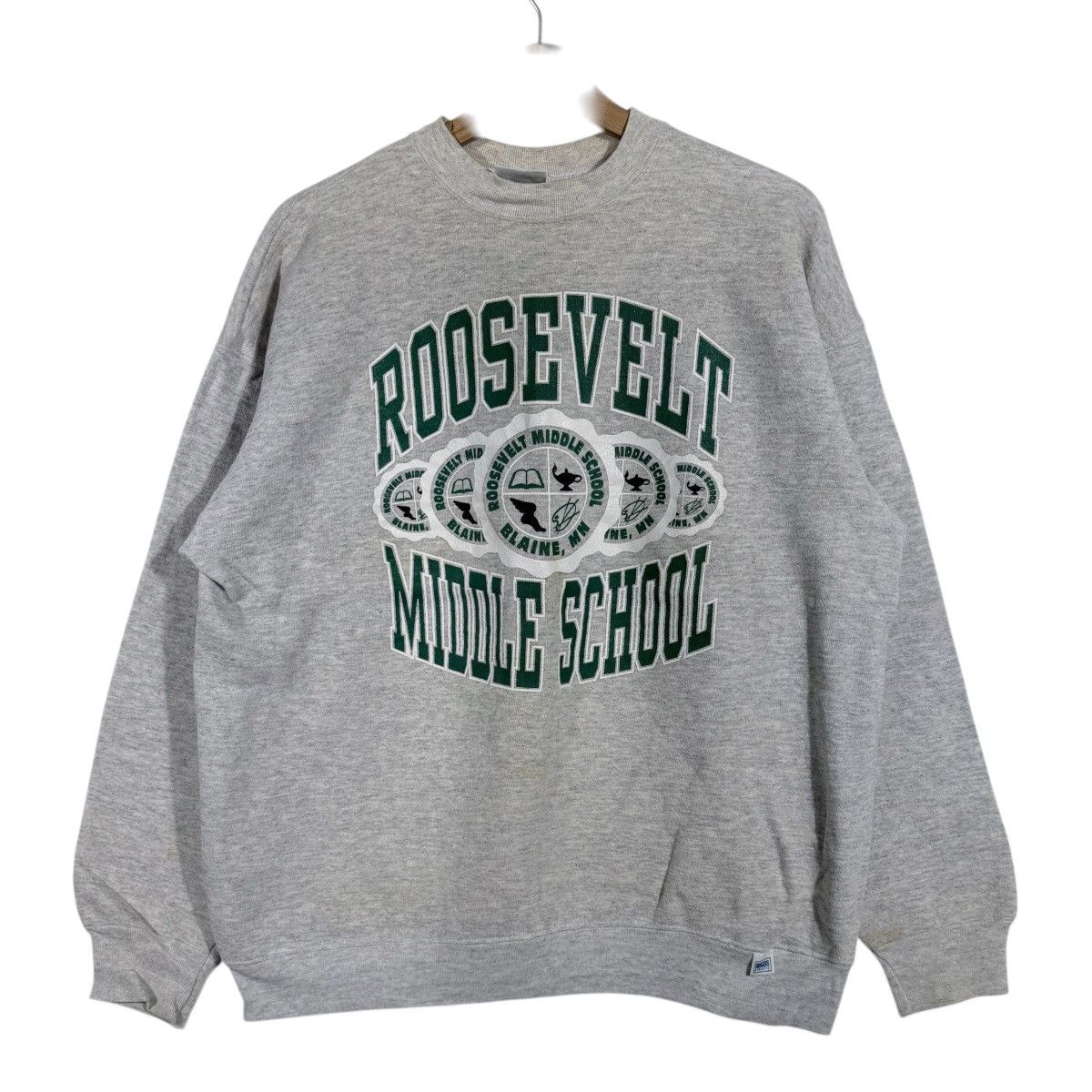 Vintage Vintage sweatshirt middle school big logo Size US L / EU 52-54 / 3 - 1 Thumbnail