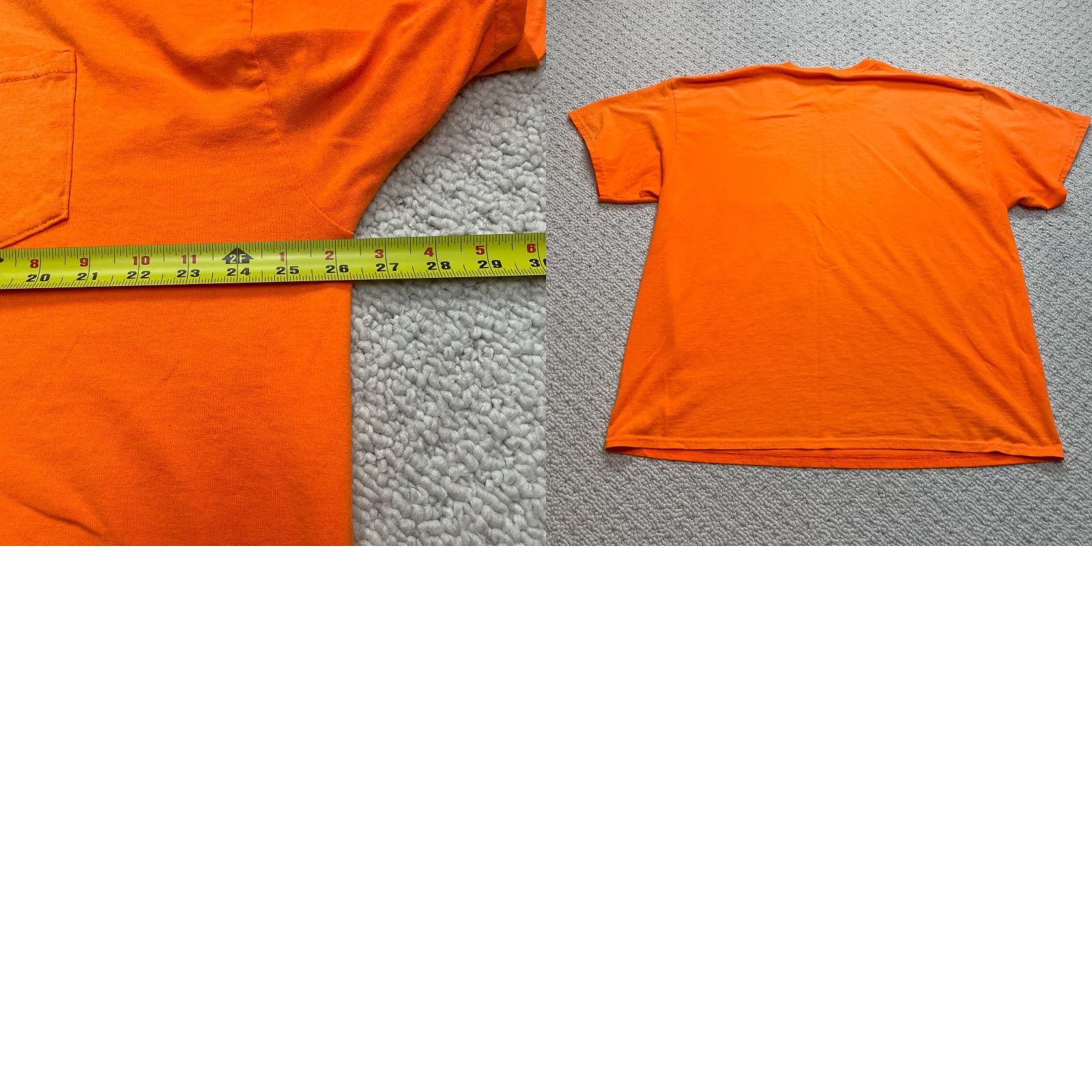 Gildan Gildan Dry Blend Shirt Mens 2XL Short Sleeve Orange Pocket Tee Adult Solid Gray Grey Crew Neck T-Shirt Regular fit Size US XXL / EU 58 / 5 - 8 Thumbnail
