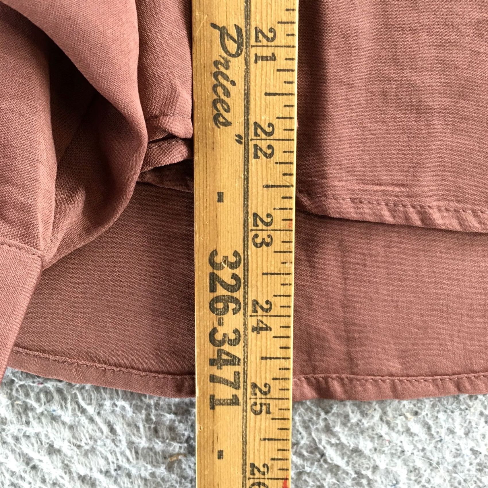 Vintage Maurices Blouse Top Womens L Brown Polyester Long Sleeve V-Neck Pullover NEW Size L / US 10 / IT 46 - 6 Thumbnail