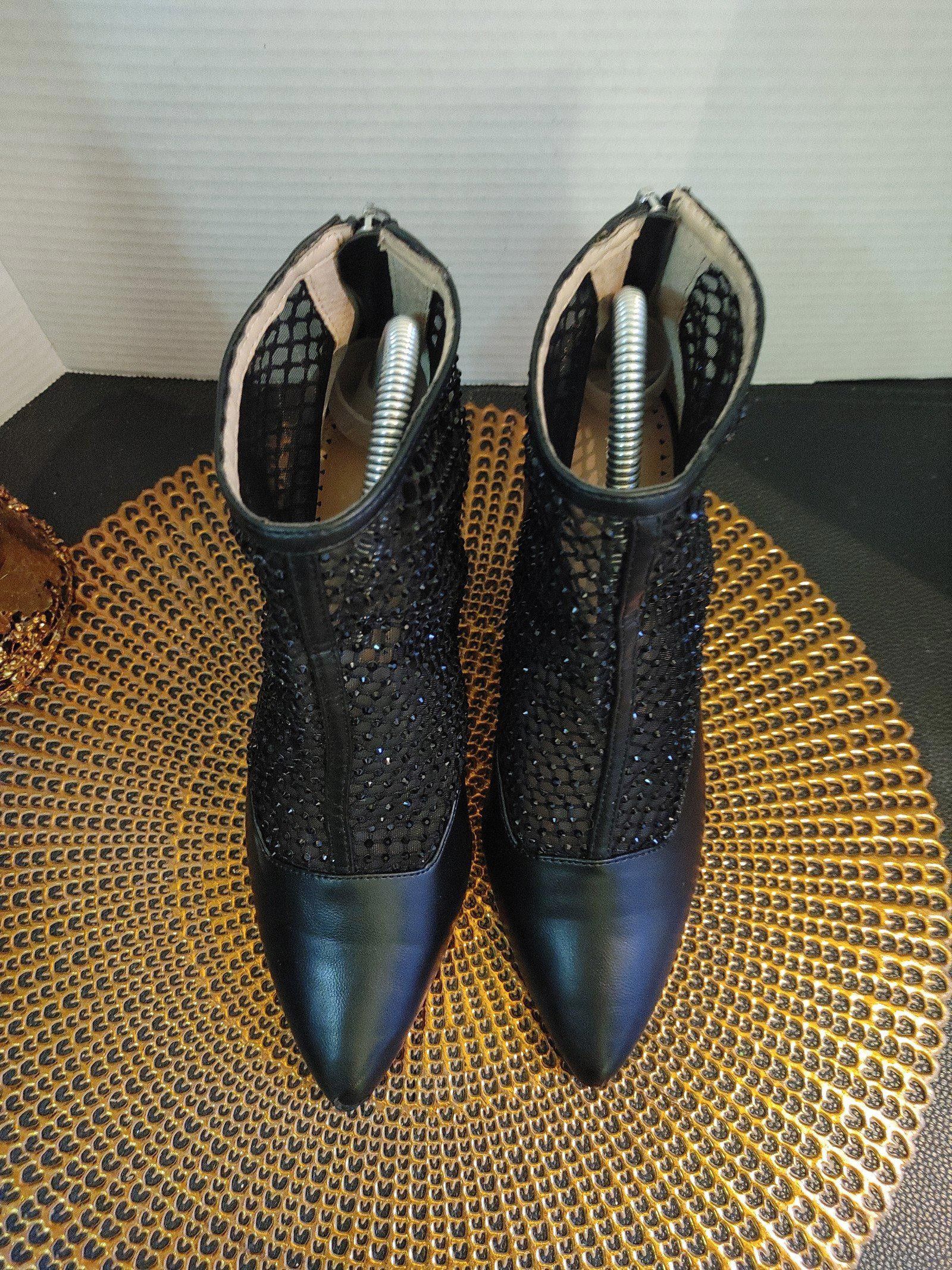 Designer Adrienne Vittadini Nisa Mesh Ankle Boots Size 8.5M Size US 8.5 / IT 38.5 - 3 Thumbnail