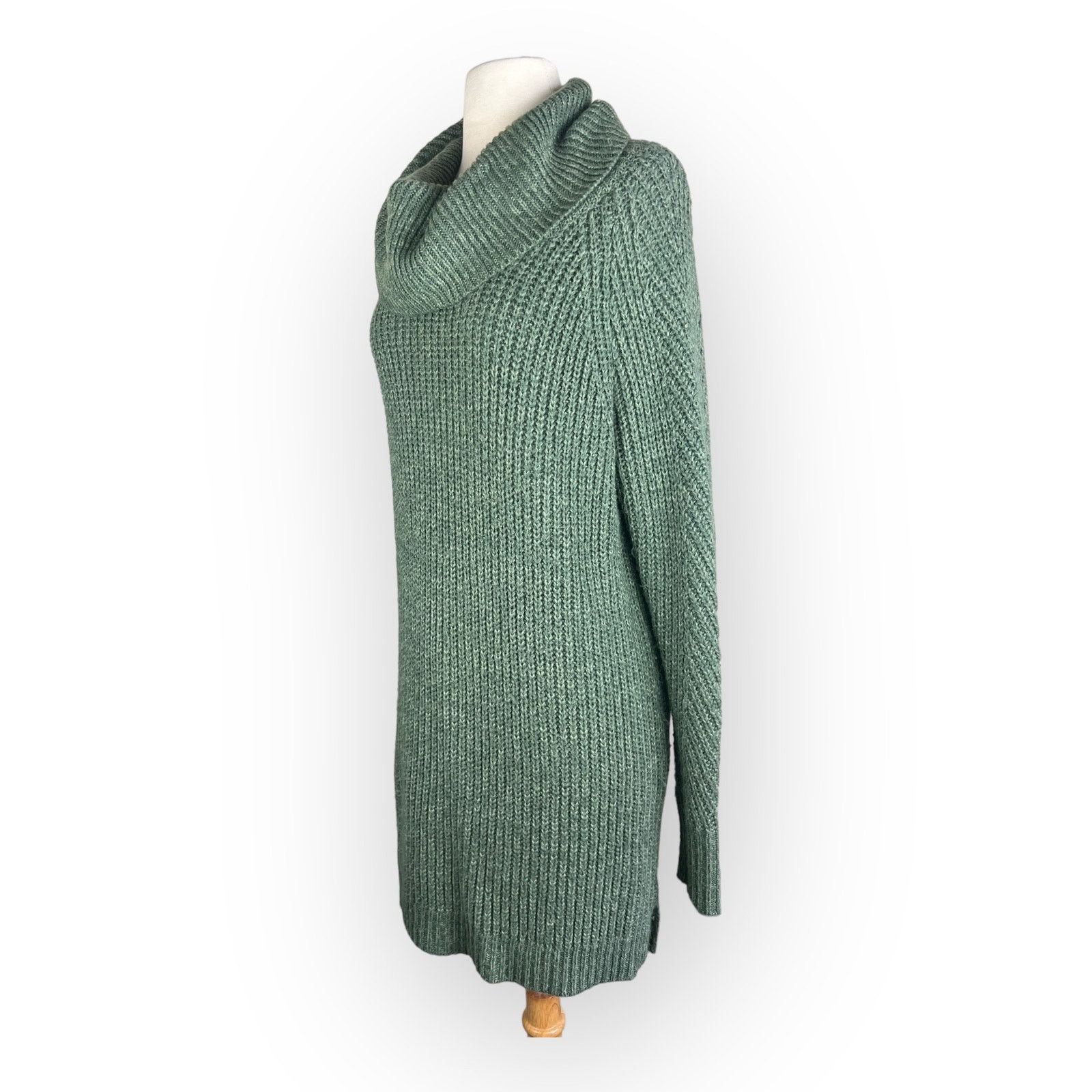 Target Basics A New Day Olive Green Cable Knit Oversize Sweater Size L / US 10 / IT 46 - 6 Thumbnail