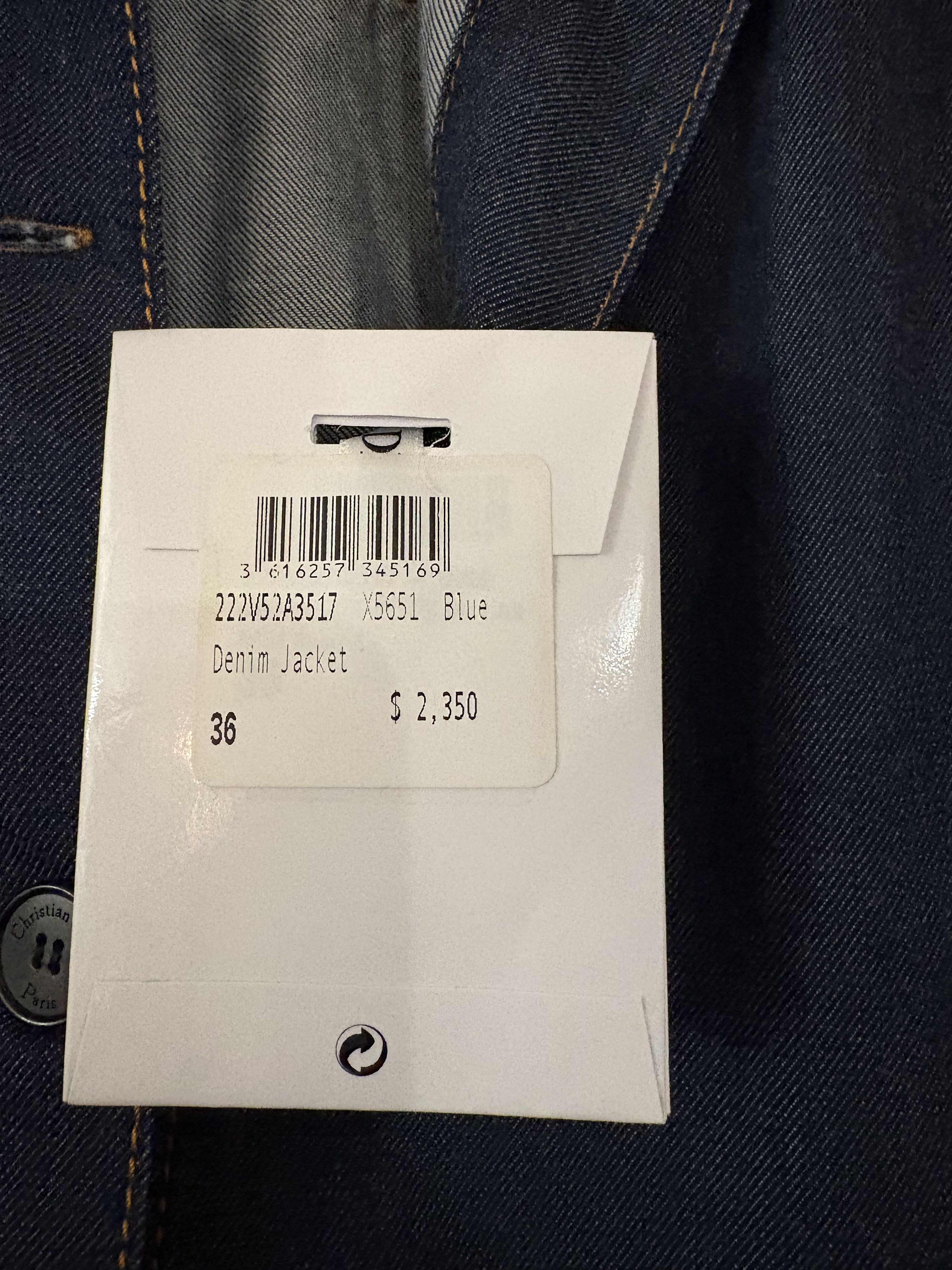 Dior Dior Blue Denim Couture Belted Shirt SZ 4 NWT MSRP $2350 Size XS / US 0-2 / IT 36-38 - 7 Thumbnail