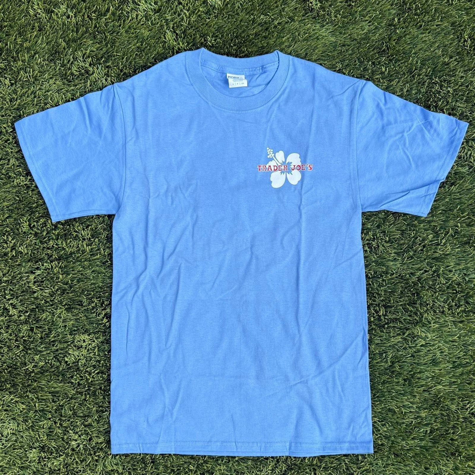 Hanes Trader Joe's Shirt Purple Blue Floral Hawaiian Size S Size US S / EU 44-46 / 1 - 1 Thumbnail