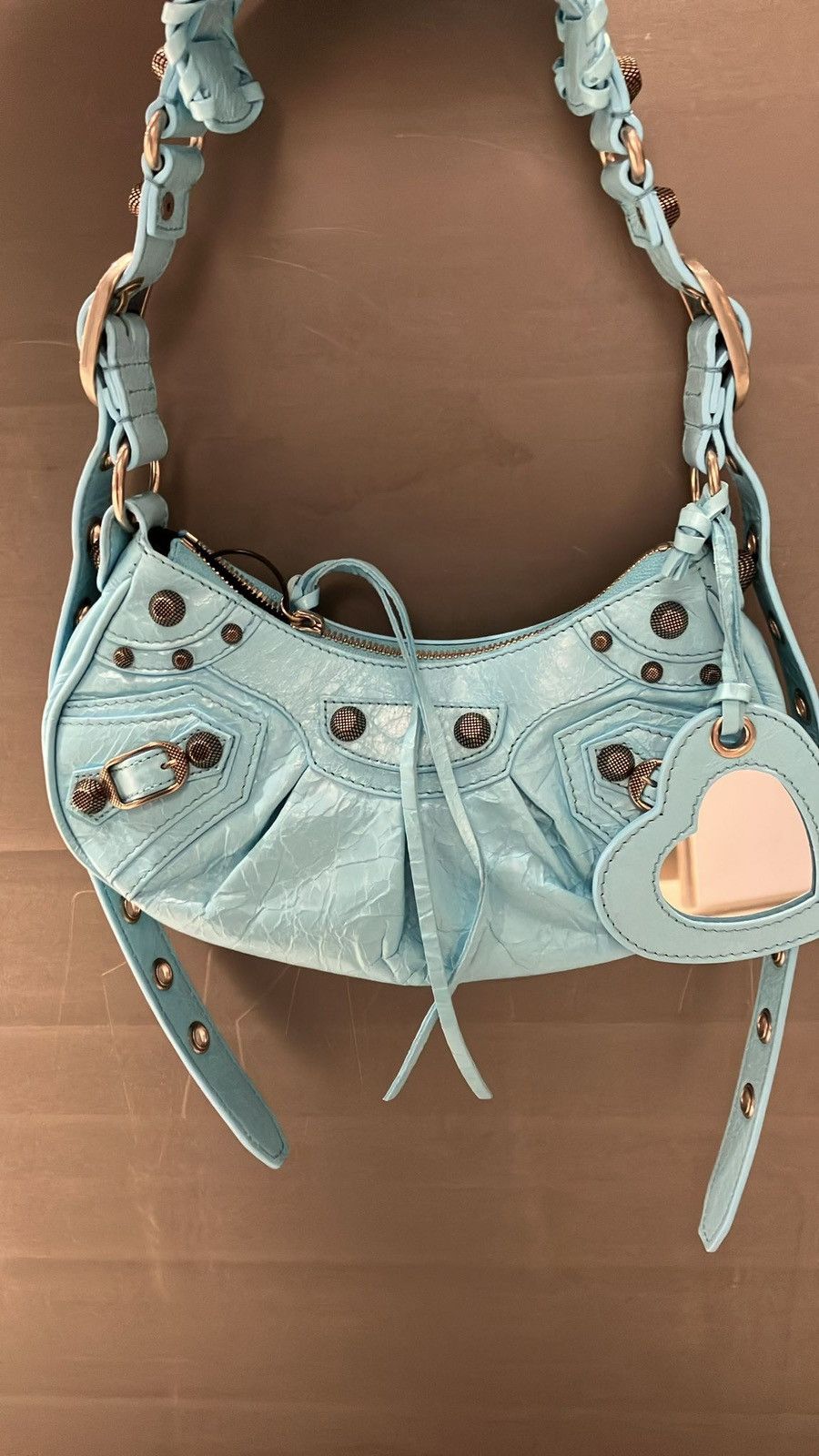 Balenciaga Balenciaga Blue XS Motocross Embossed Le Cagole Size ONE SIZE - 2 Thumbnail