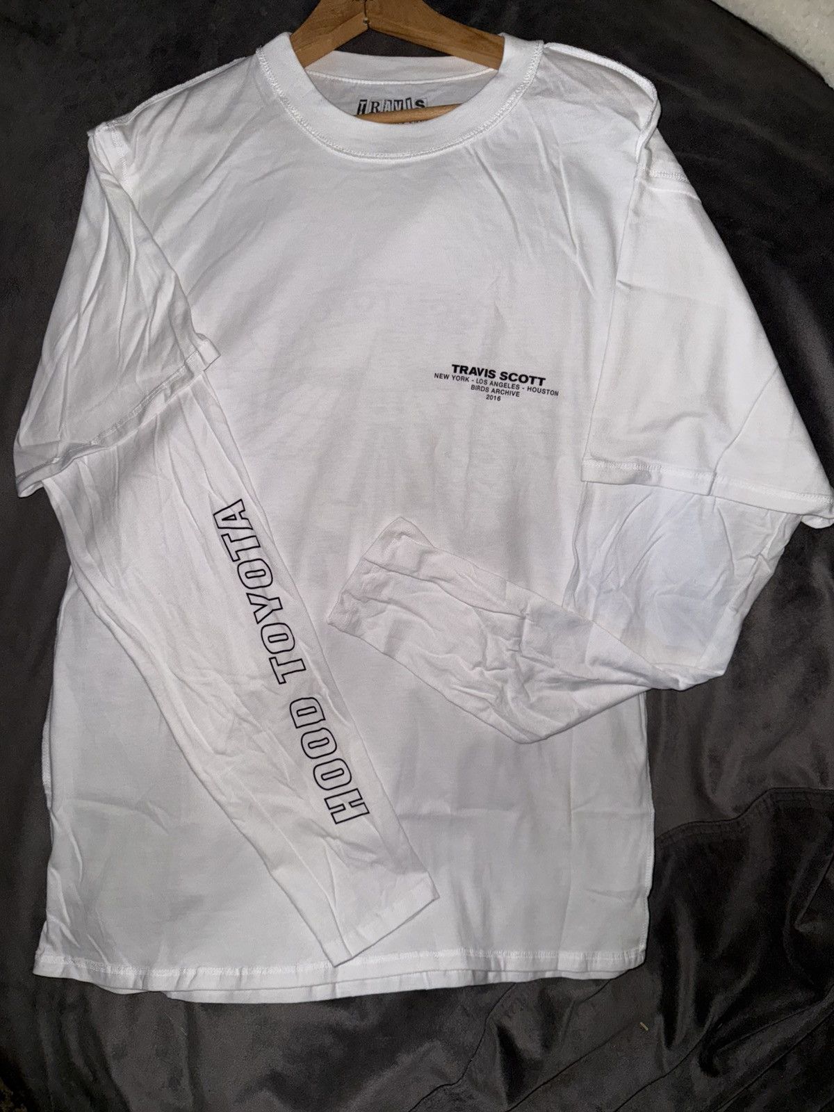 Travis Scott NEW Travis Scott l/s long sleeve tee tshirt! Hood Toyota DS! Size US M / EU 48-50 / 2 - 2 Thumbnail