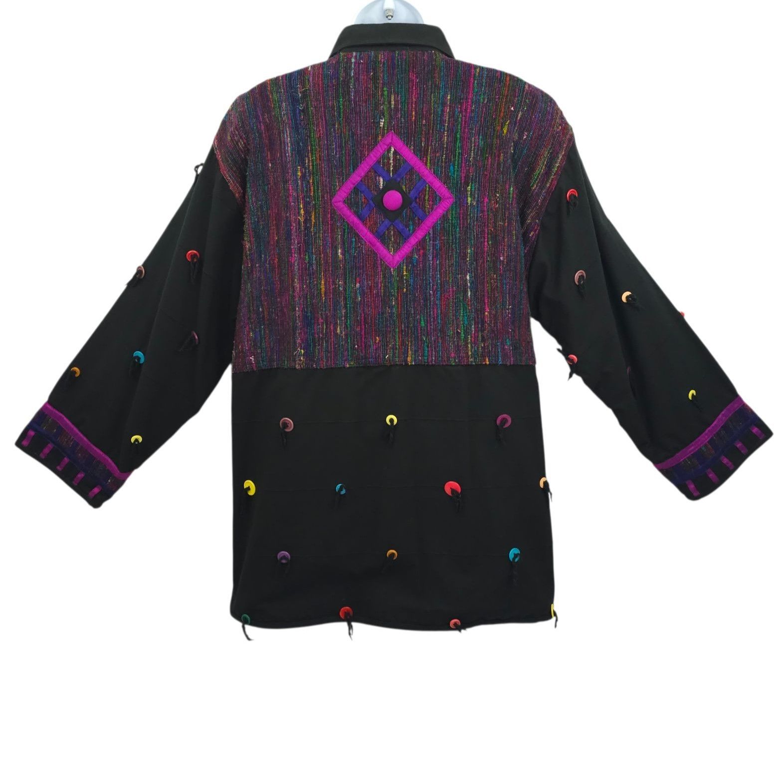 Other Yak Magik Jacket XL Geometric Oversized Blazer Vintage 90s Size XL / US 12-14 / IT 48-50 - 2 Thumbnail
