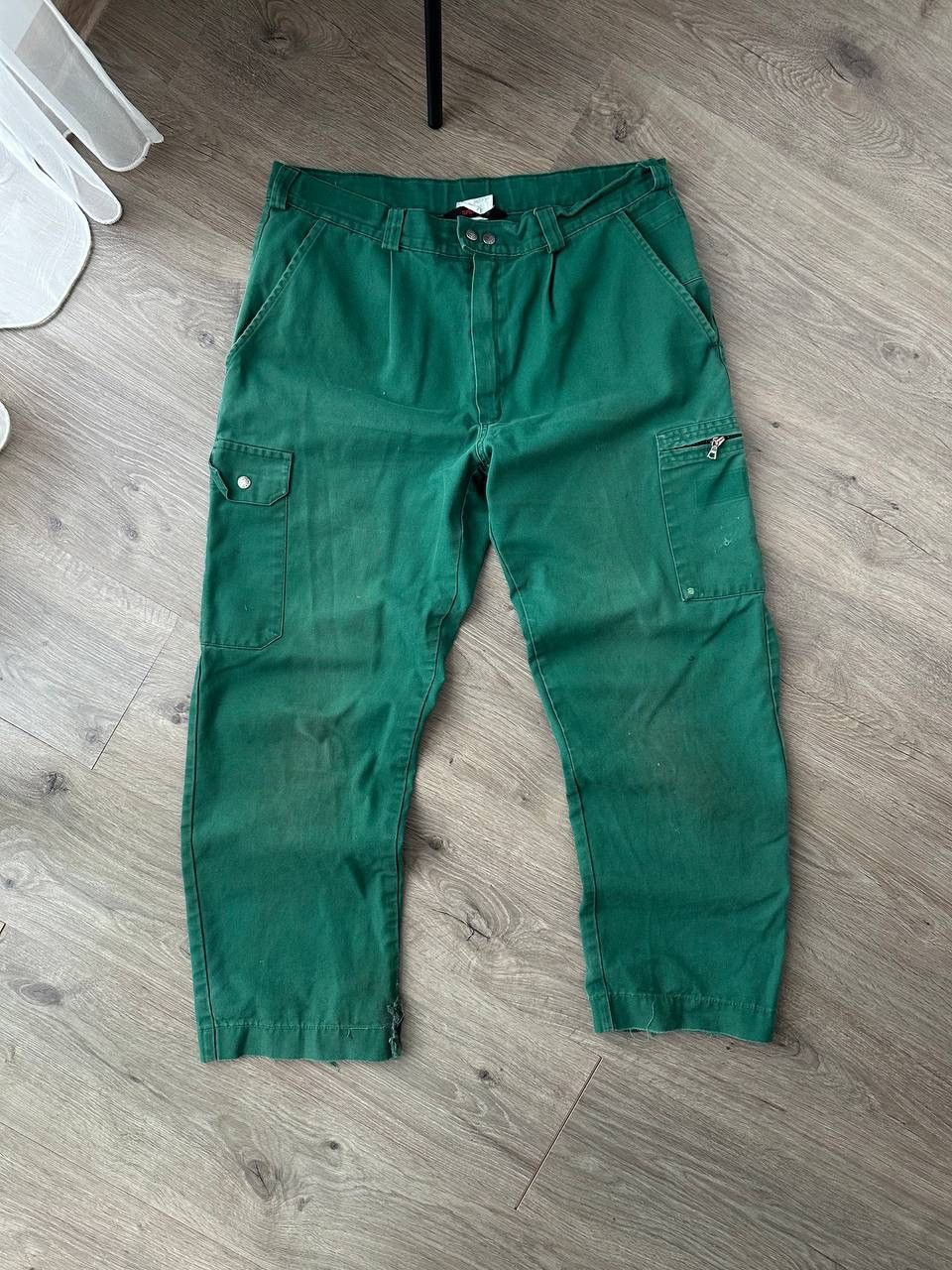 Japanese Brand × Vintage Vintage Japanese Workwear Green Faded Distressed Pants Size US 32 / EU 48 - 2 Thumbnail
