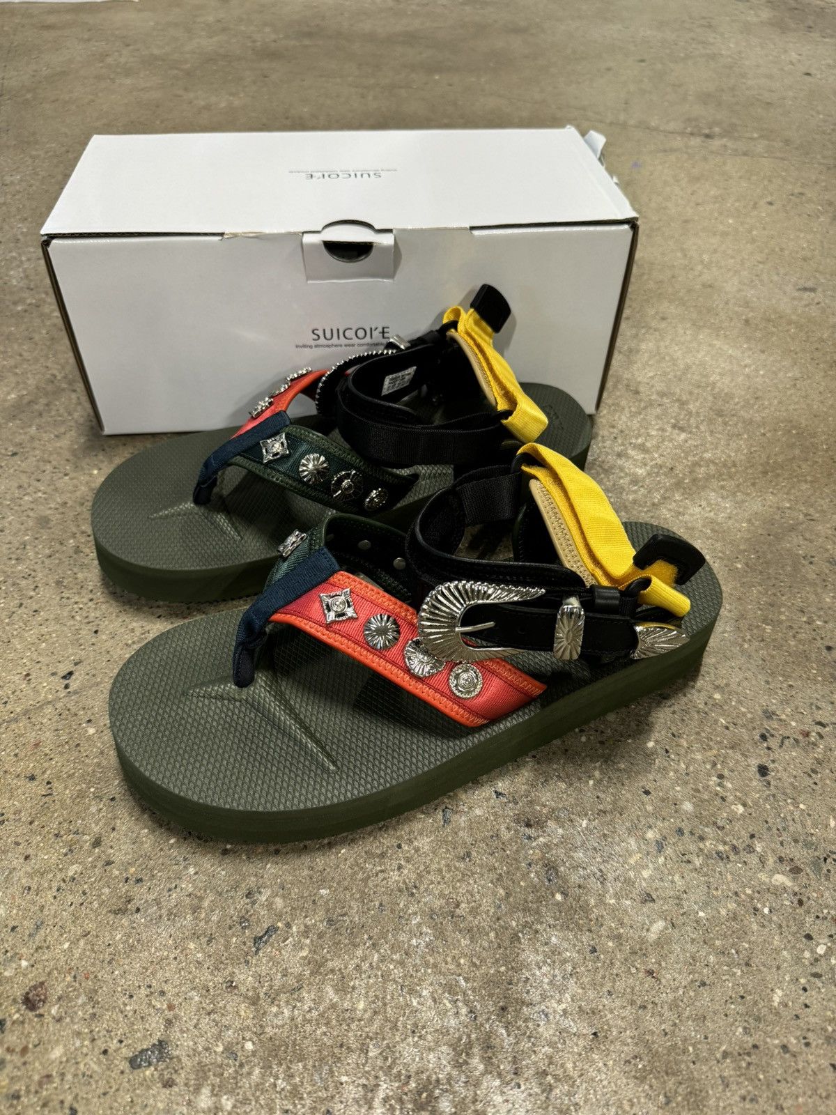 Toga Suicoke Style Sandals TOGA × Suicoke US5 BLK PADRI-TOG Metal