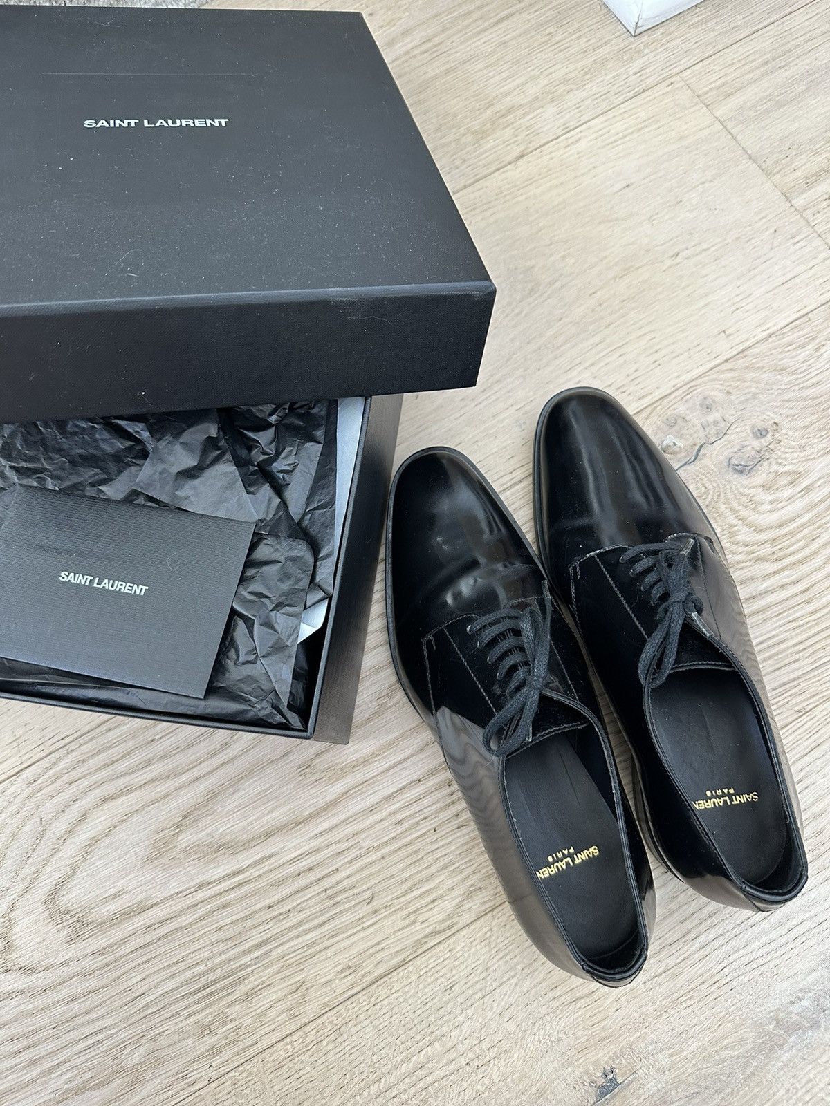 Saint Laurent Paris Saint Laurent Army Derby Size 38.5 Size US 8.5 / IT 38.5 - 7 Thumbnail