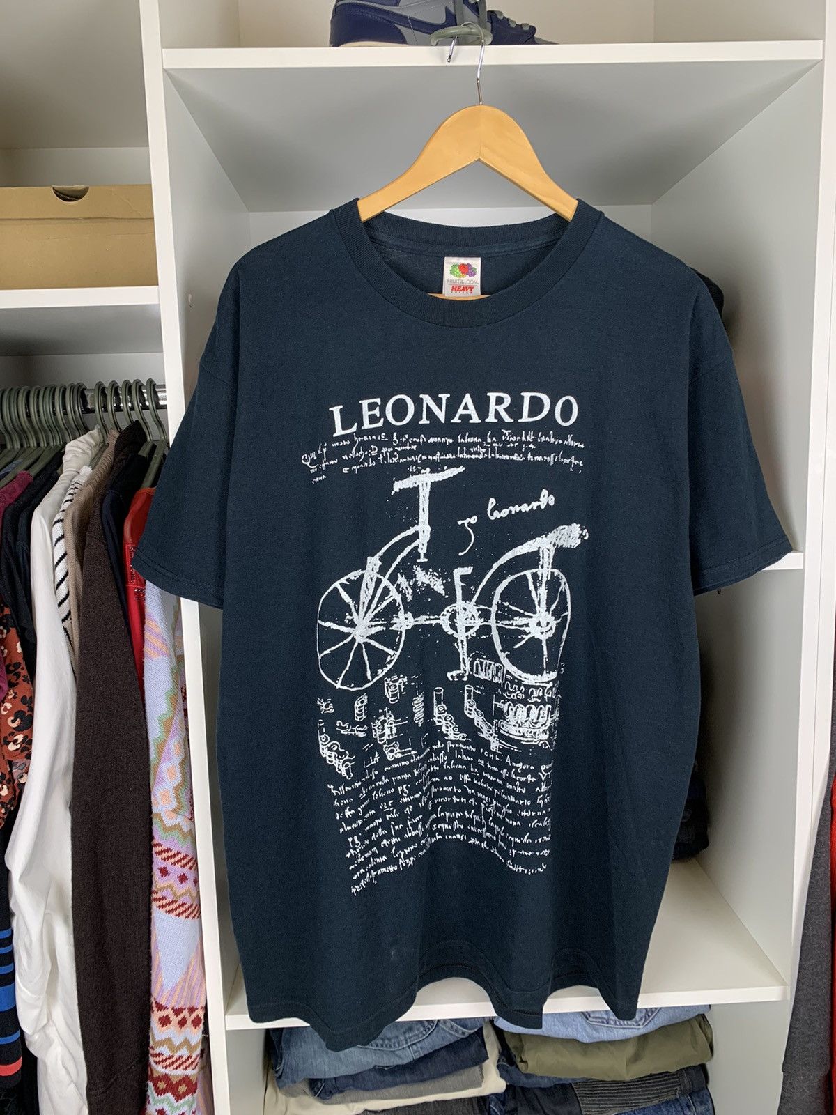 Vintage Vintage Leonardo da Vinci Art T-shirt Size US XL / EU 56 / 4 - 1 Thumbnail