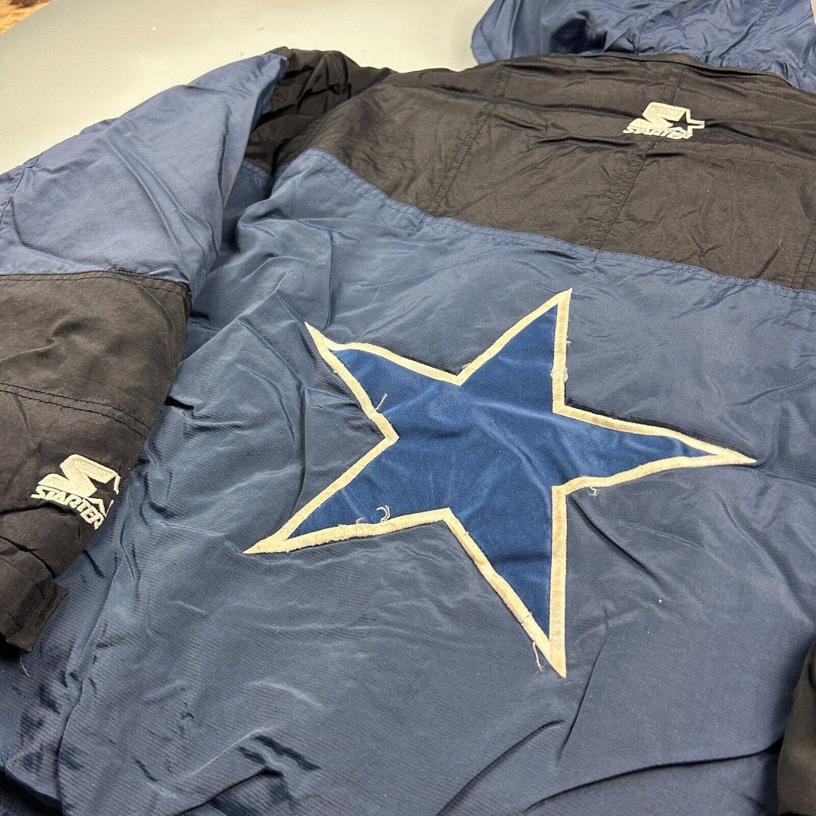 Starter VINTAGE 90s Dallas Cowboys Starter Anorak 1/4 Zip Jacket M Size M / US 6-8 / IT 42-44 - 14 Thumbnail