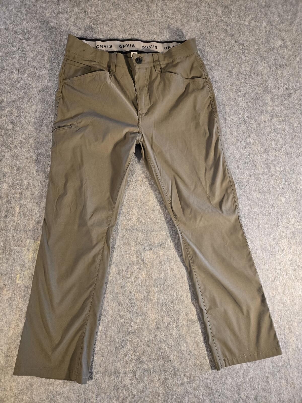 Orvis Orvis Mens Trek Pants Olive Green 36x30 Active Outdoor Size US 36 / EU 52 - 1 Thumbnail