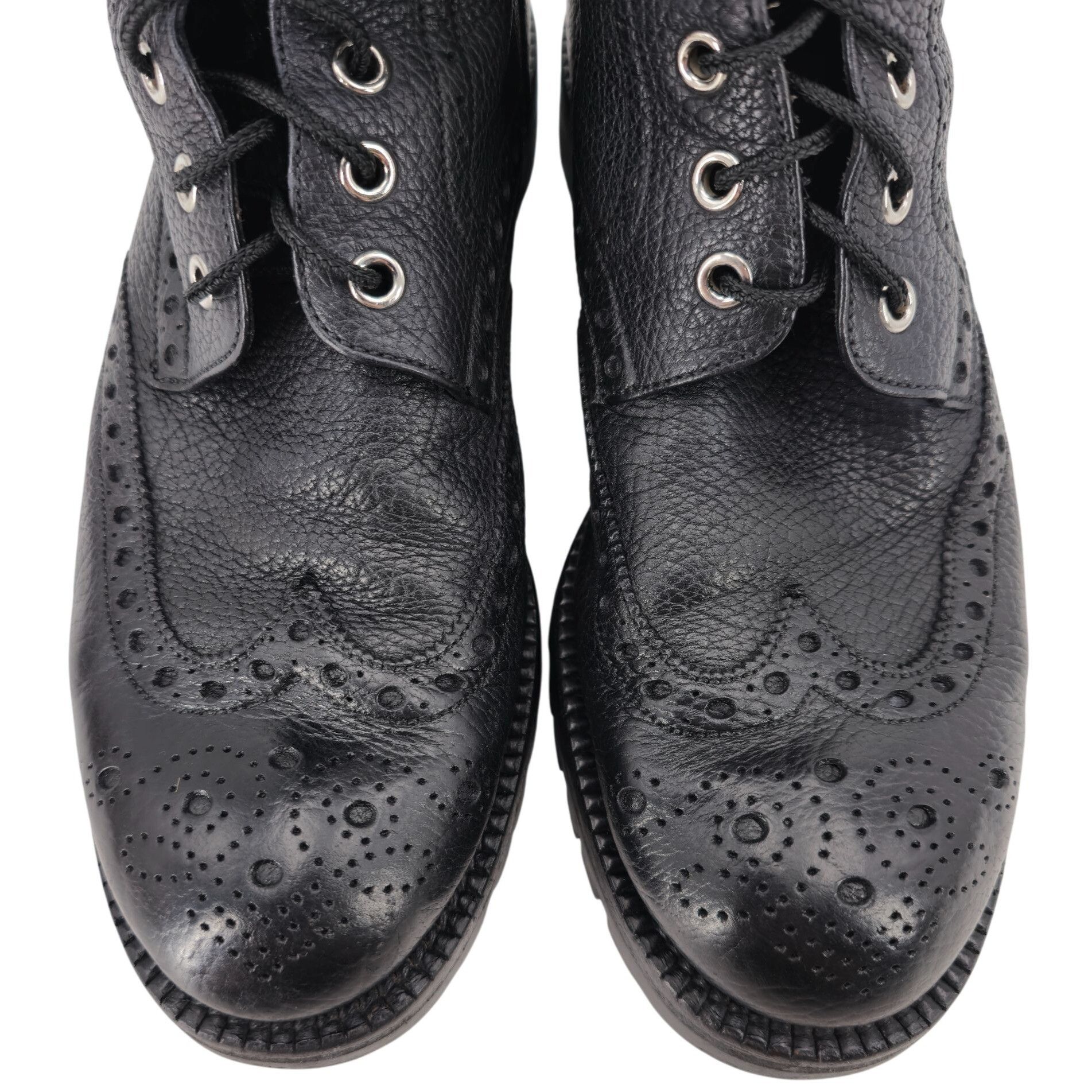 Bally Bally of Switzerland Black Grain Leather Combat Boots Men 8 Size US 8 / EU 41 - 8 Thumbnail