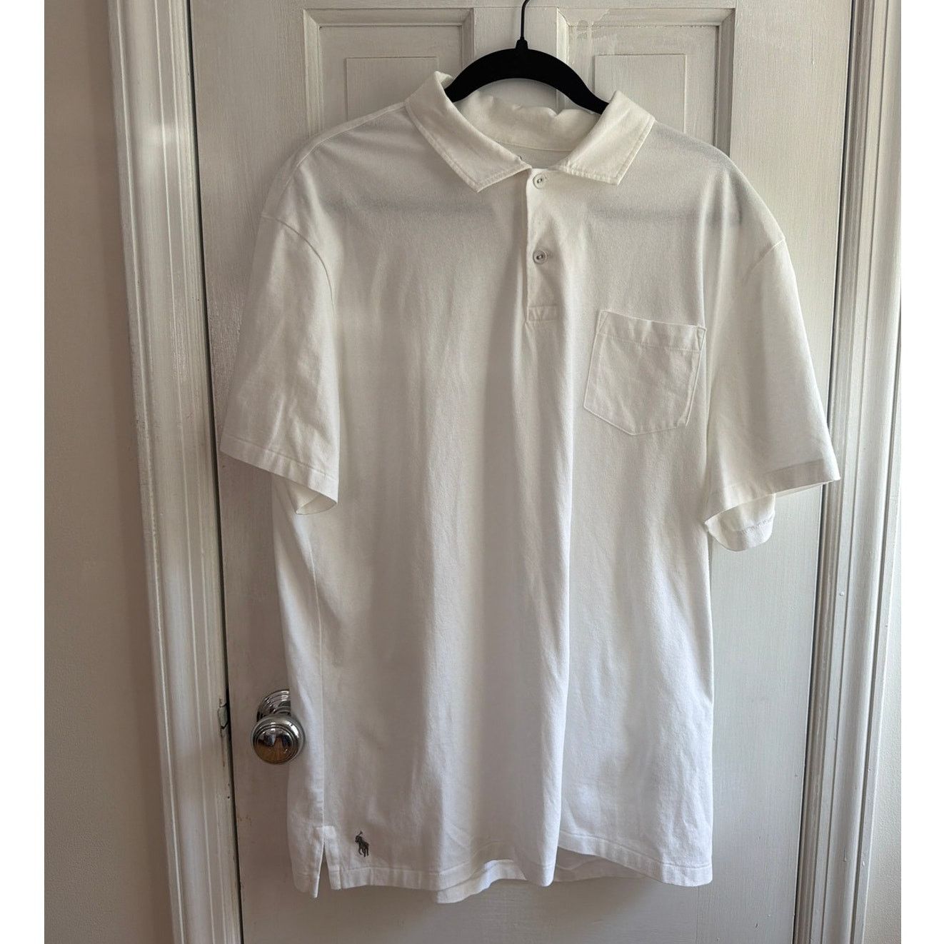 Polo Ralph Lauren Polo Ralph Lauren XL White Polo Shirt Men's Gray Pony Size US XL / EU 56 / 4 - 1 Thumbnail