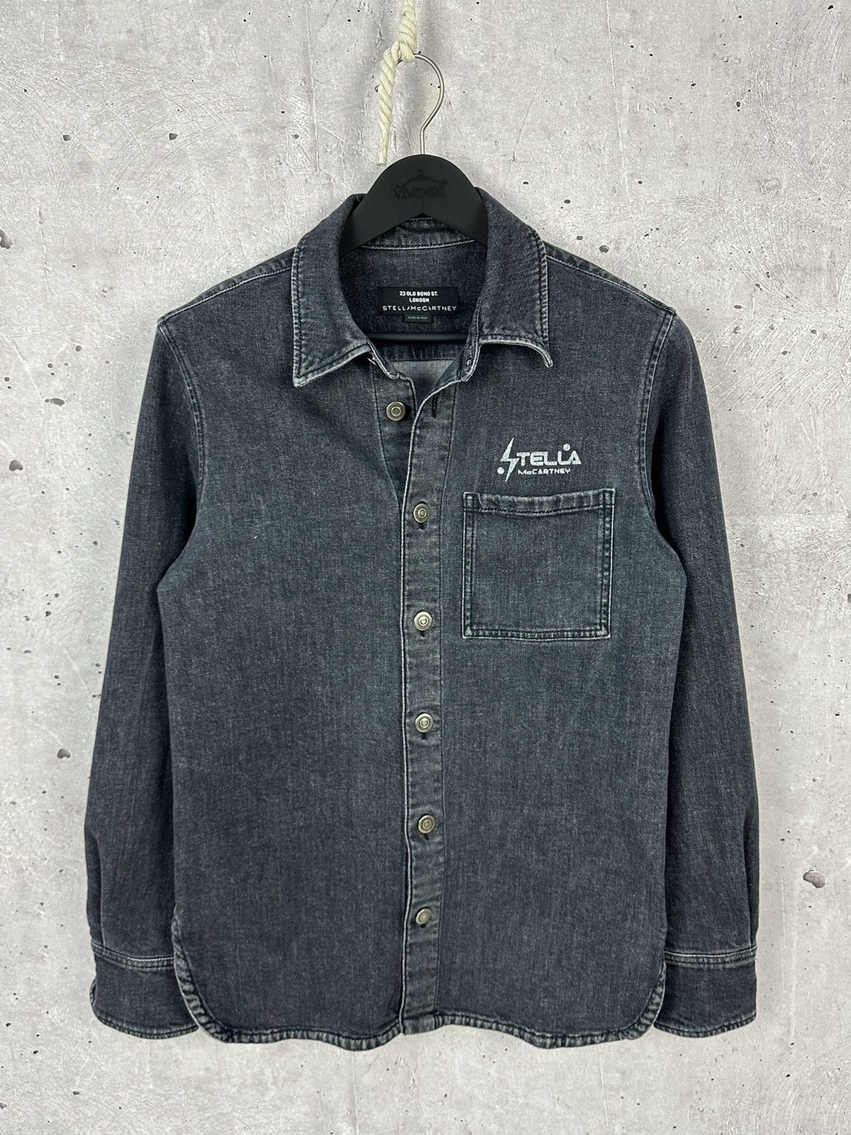 Stella McCartney Stella McCartney 23 Old Bond Street Denim Overshirt Jacket Size S / US 4 / IT 40 - 1 Thumbnail