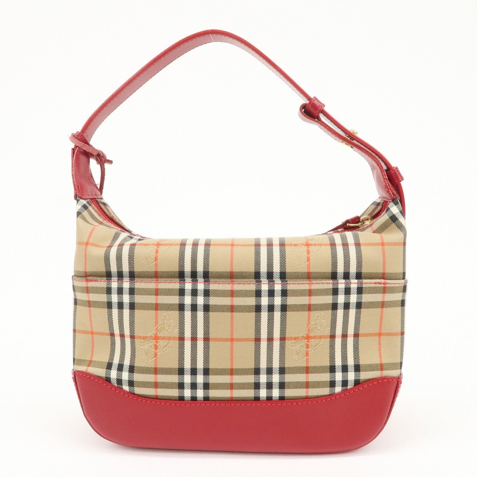Burberry Burberry Nova Check Canvas & Leather Shoulder Bag Beige Size ONE SIZE - 2 Thumbnail