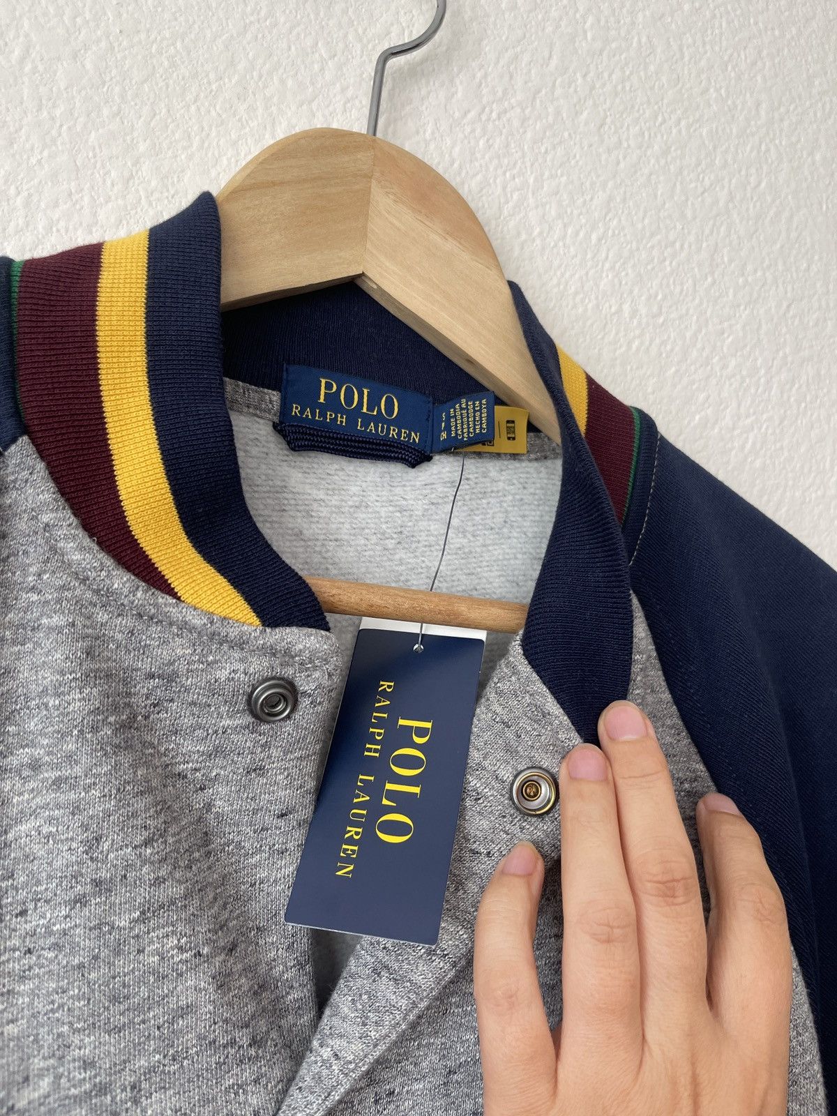 Polo Ralph Lauren Polo Ralph Lauren Dark Vintage Heather Laurel Crest Fleece Size US S / EU 44-46 / 1 - 2 Thumbnail