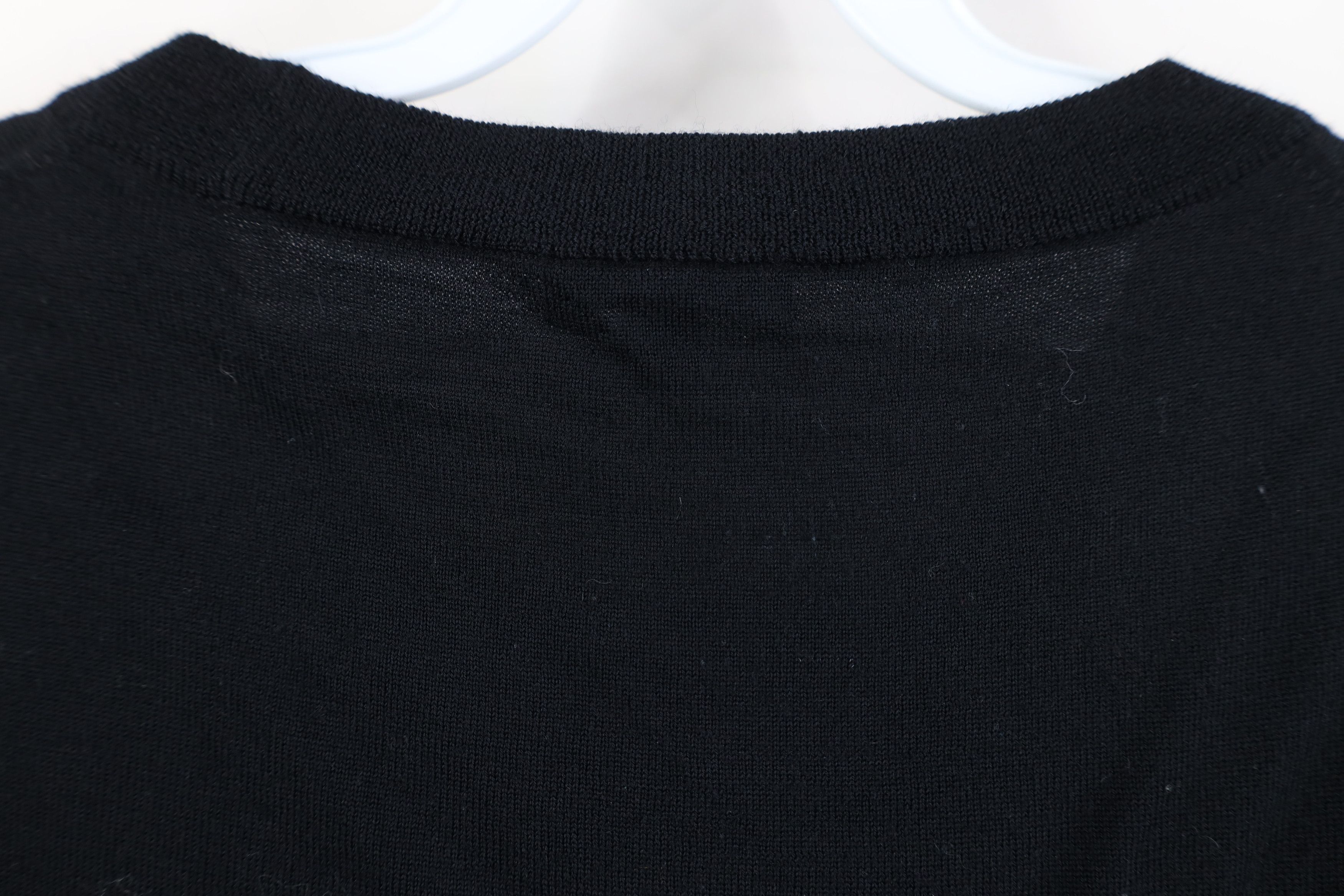 J.Crew J Crew Blank Lightweight Wool Knit Crewneck Sweater Black Size L / US 10 / IT 46 - 10 Thumbnail