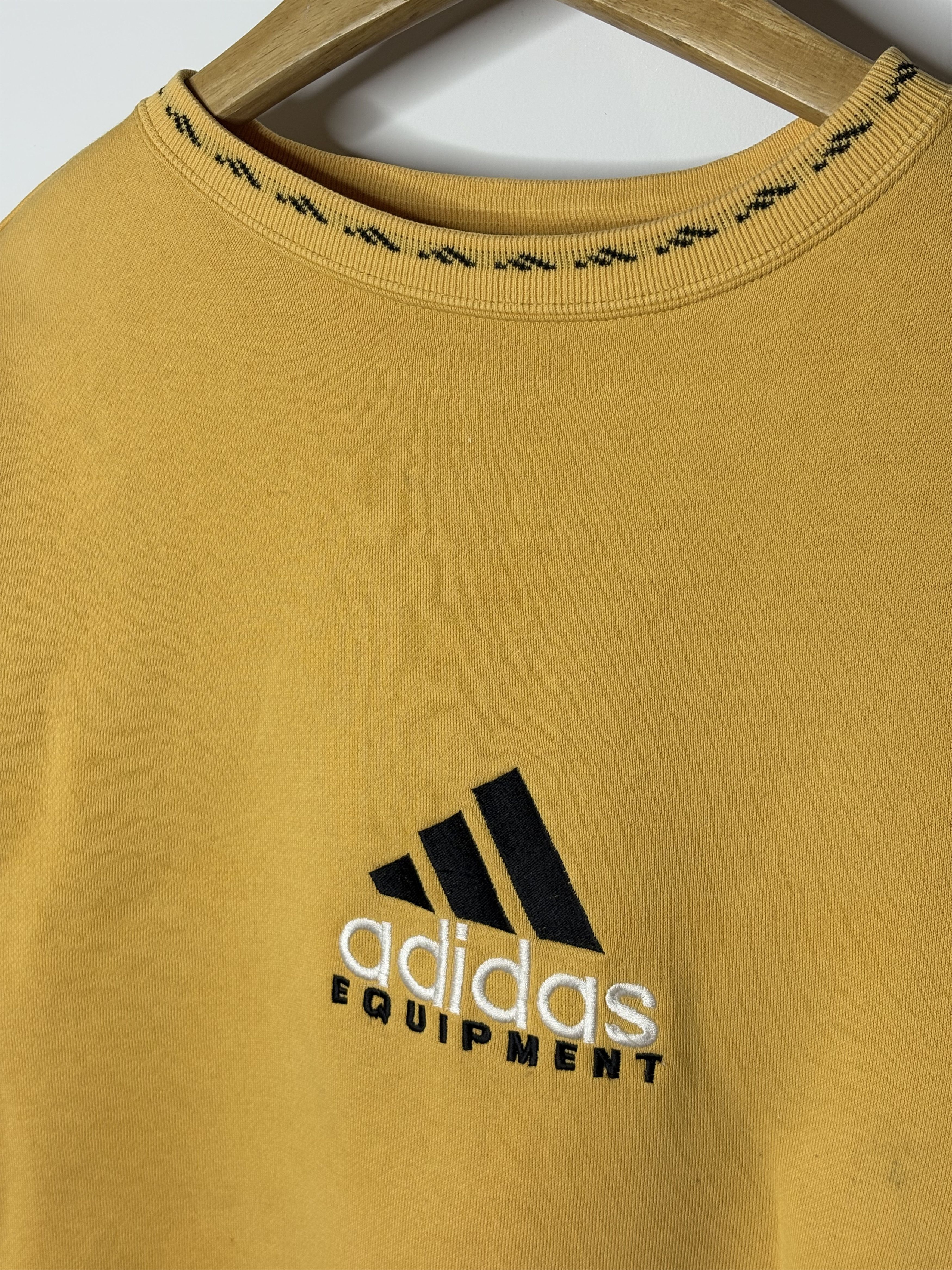 Adidas Vintage Adidas Equipment Sweatshirt Crewneck Yellow Mens L Size US L / EU 52-54 / 3 - 3 Thumbnail