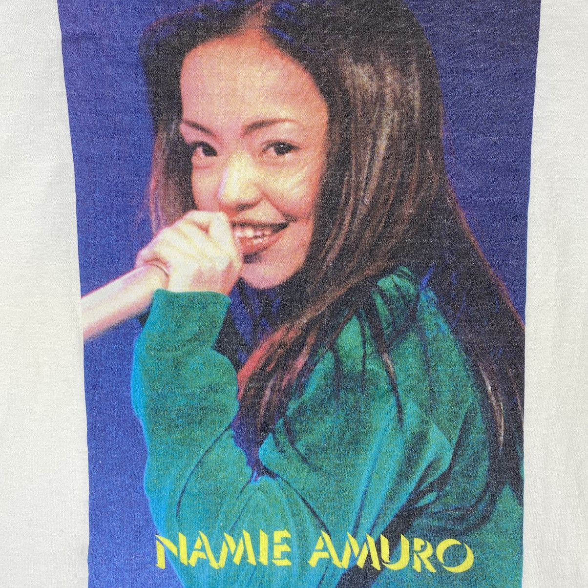 Band Tees × Vintage Vintage 90's Young NAMIE AMURO Queen Of J-Pop Photo Tee Size US L / EU 52-54 / 3 - 4 Thumbnail
