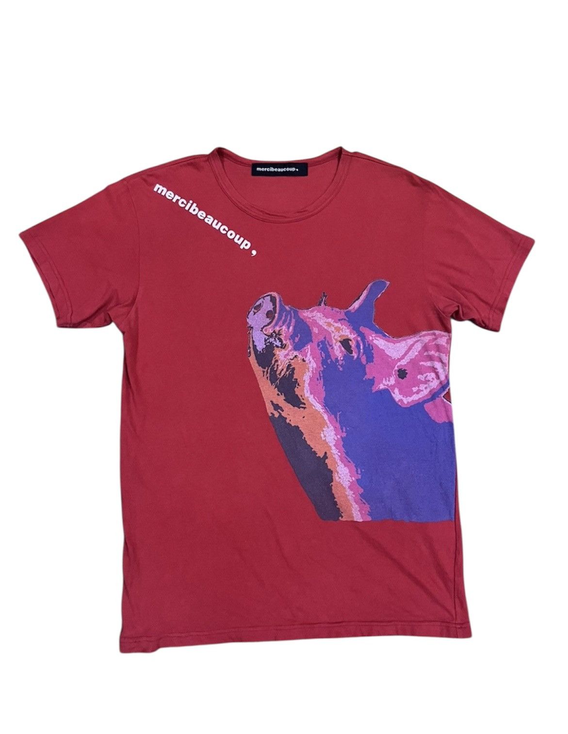 mercibeaucoup mercibeaucoup by issey miyake graphic of a pig tshirs Size US L / EU 52-54 / 3 - 1 Thumbnail