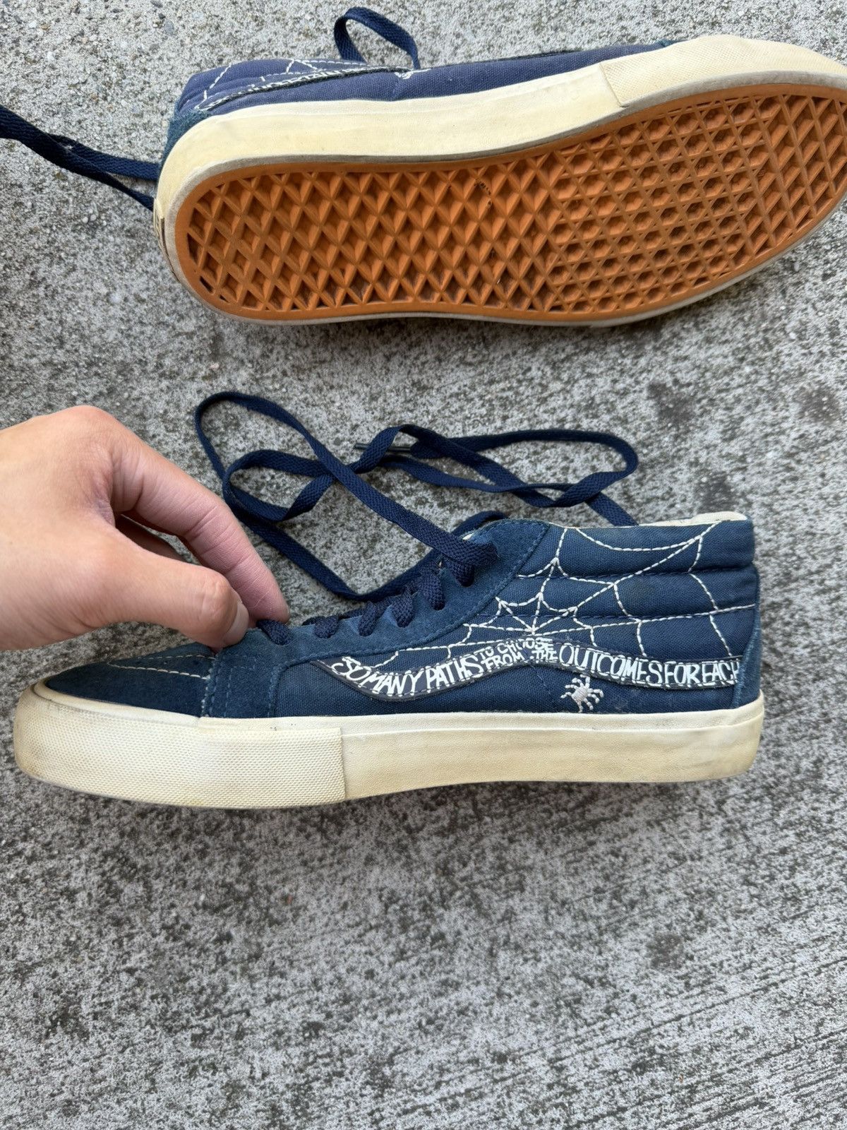 Vans × Wtaps WTAPS Vans Sk8 Mid “S” Navy Size US 8 / EU 41 - 1 Thumbnail