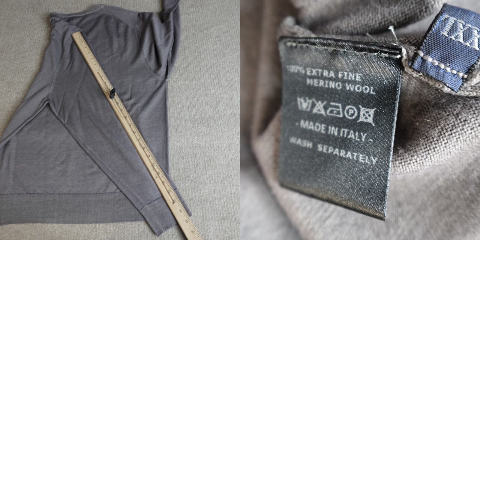 Allen Edmonds Allen Edmonds Sweater XL Gray Solid V-Neck 100% Fine Merino Wool Made in Italy Mens Pullover Knit Wool V-Neck Casual Wool Blank Size US XL / EU 56 / 4 - 8 Thumbnail